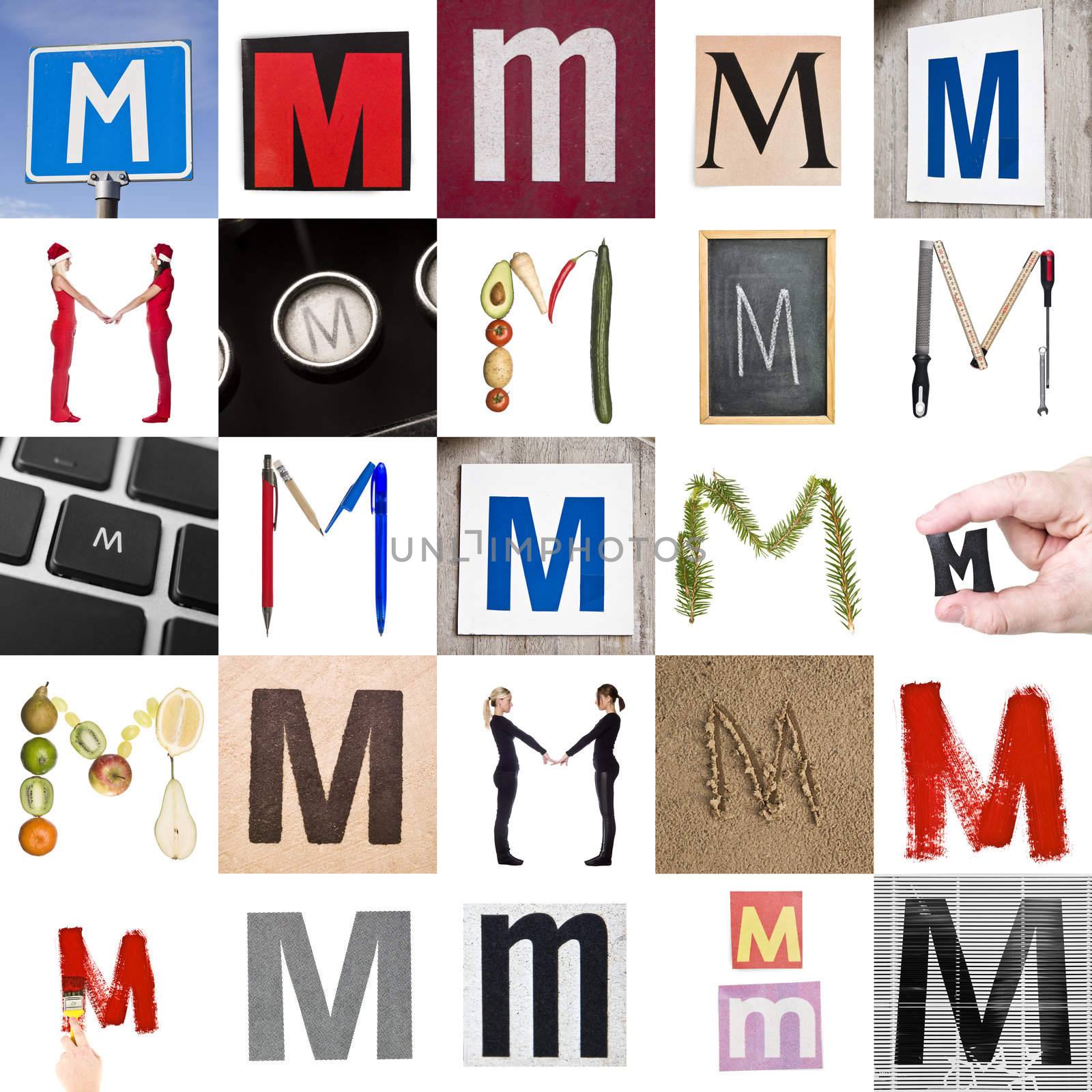 Collage of Letter M by gemenacom