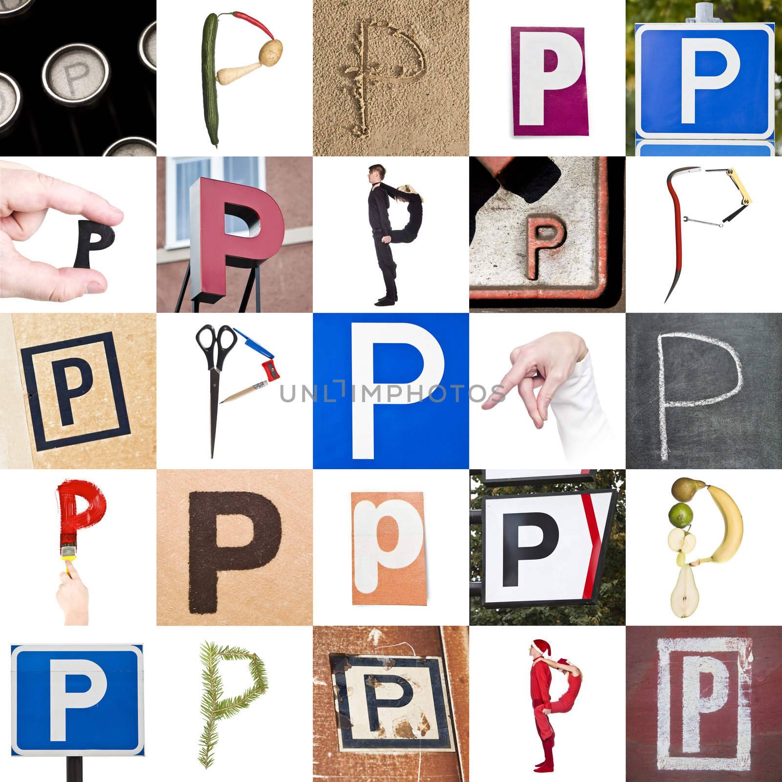 Collage of Letter P by gemenacom