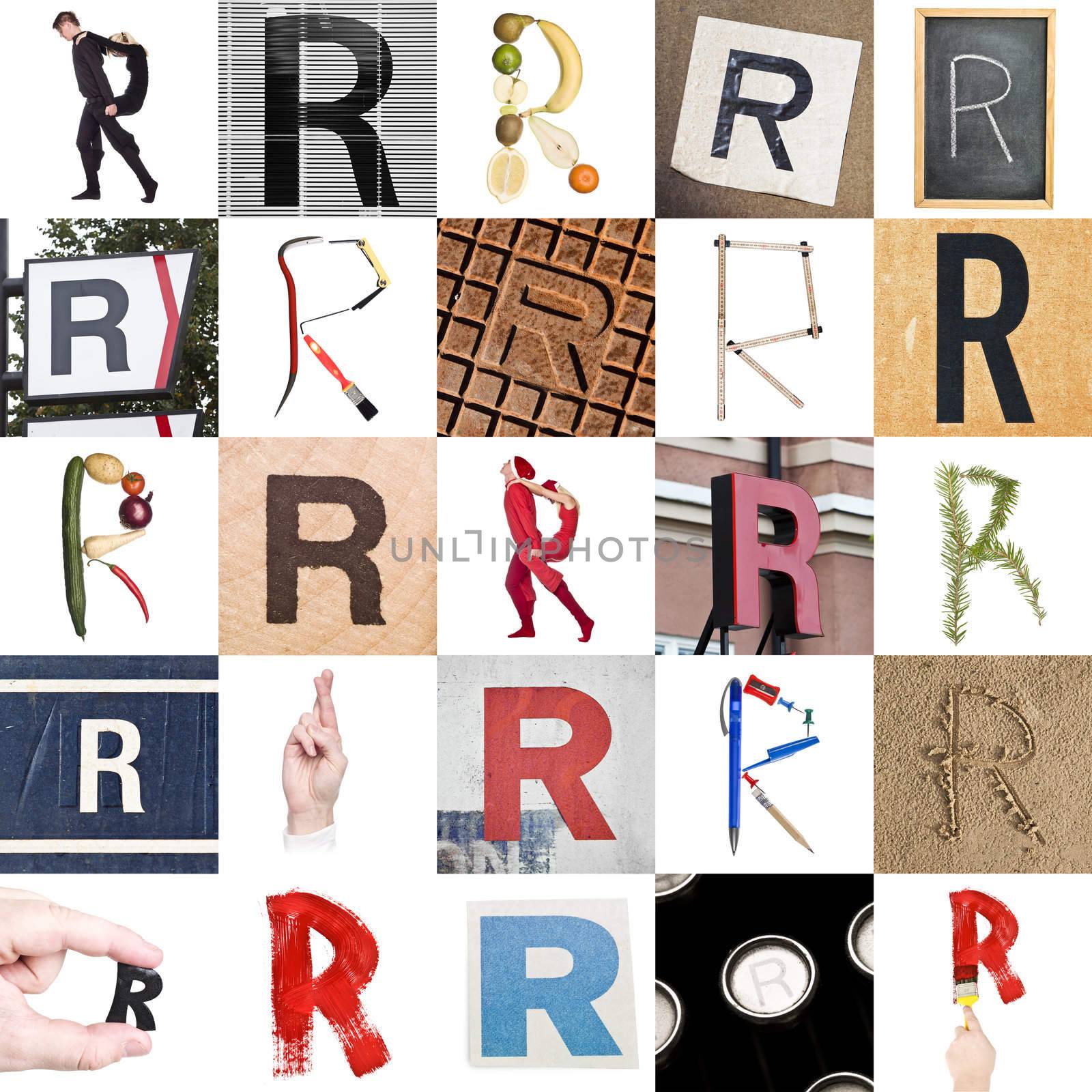 Collage of Letter R by gemenacom