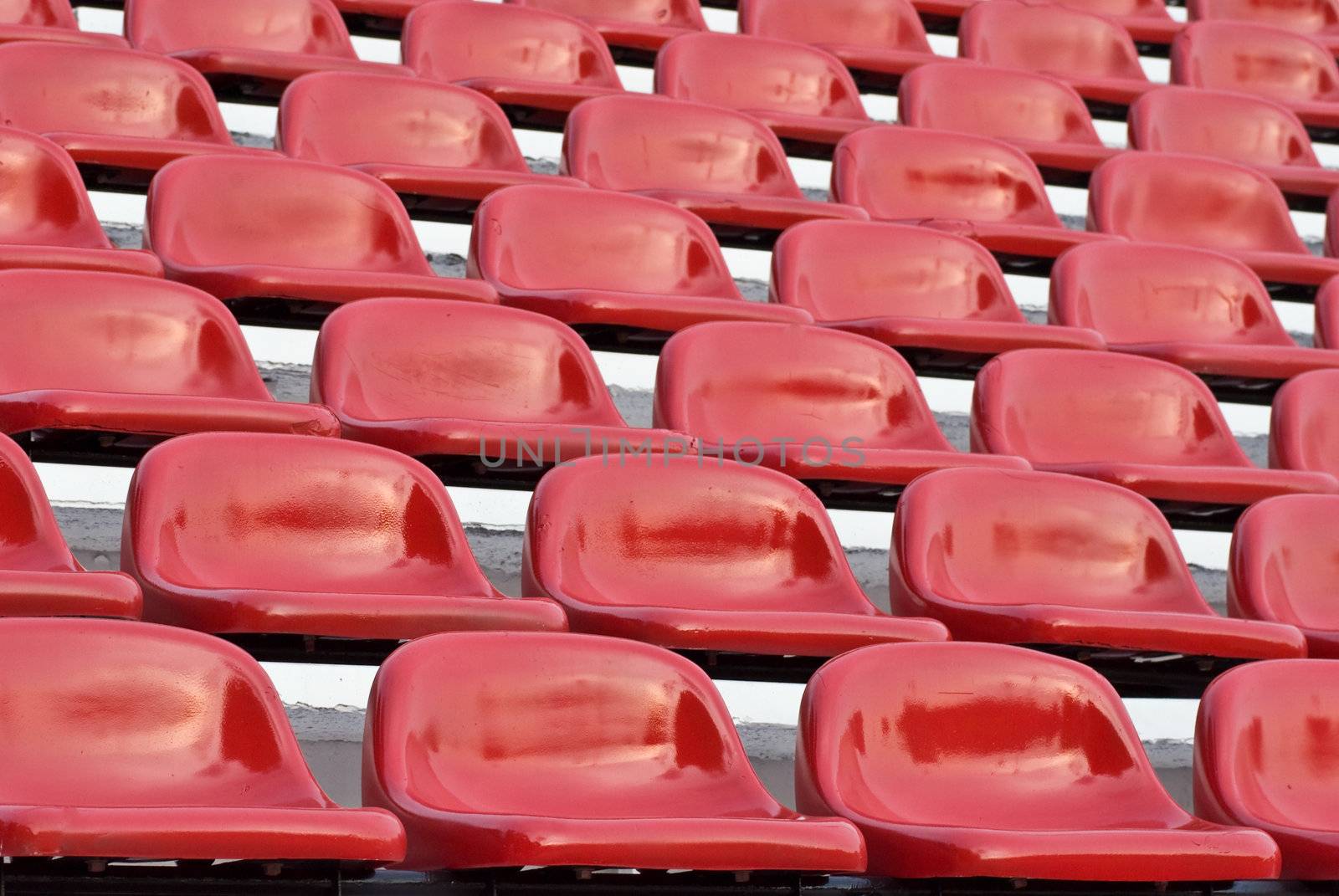 Red amphitheater in areana, Bangkok, Thailand