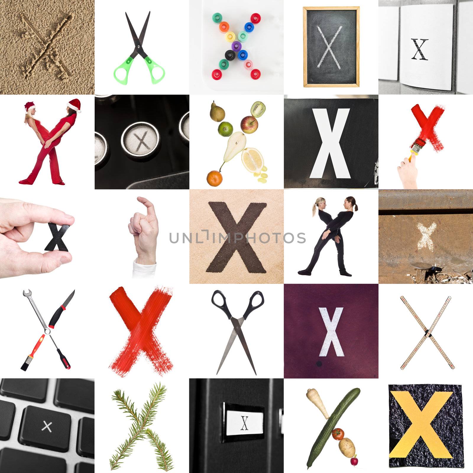 Collage of Letter X by gemenacom