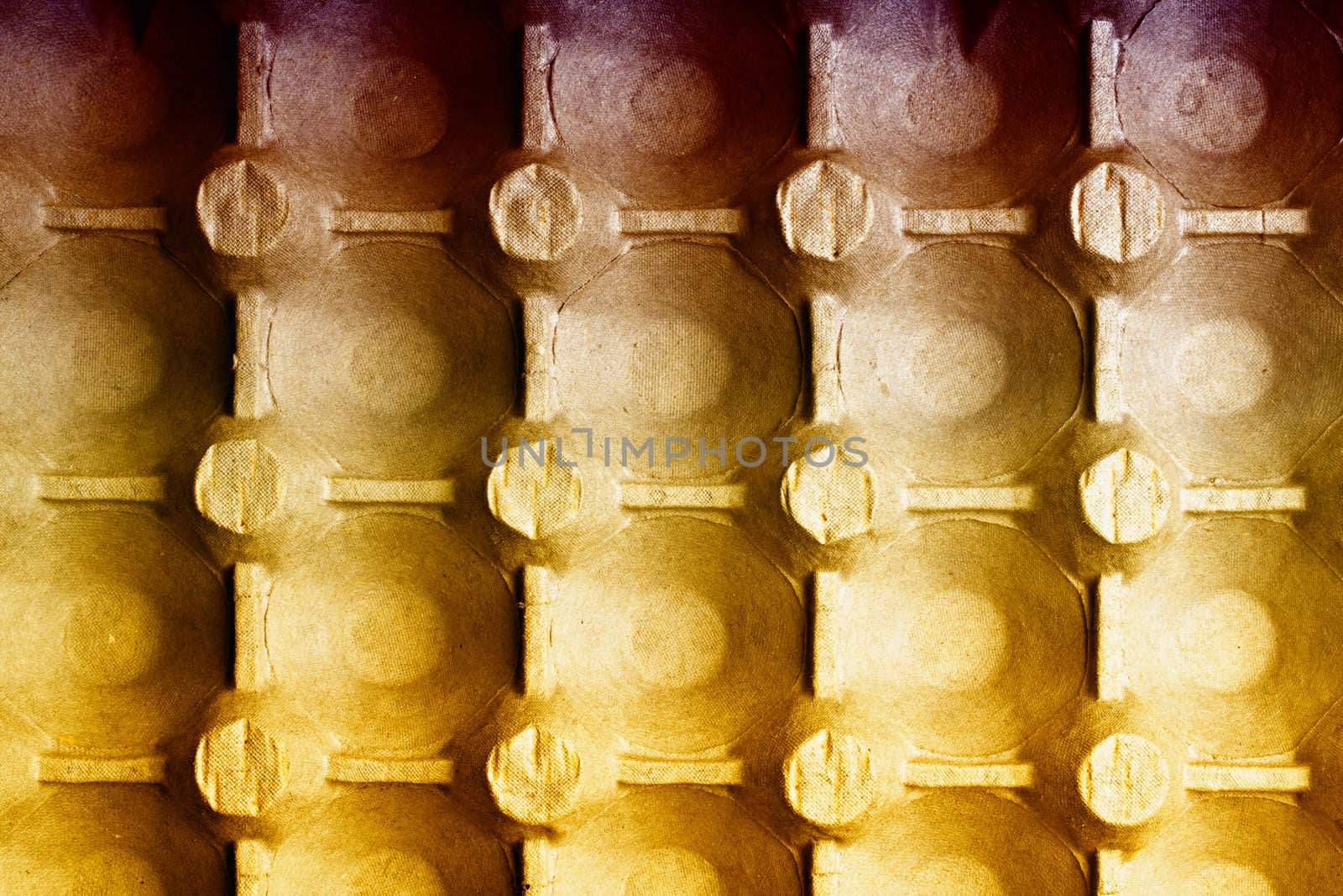Abstract egg carton background close-up 