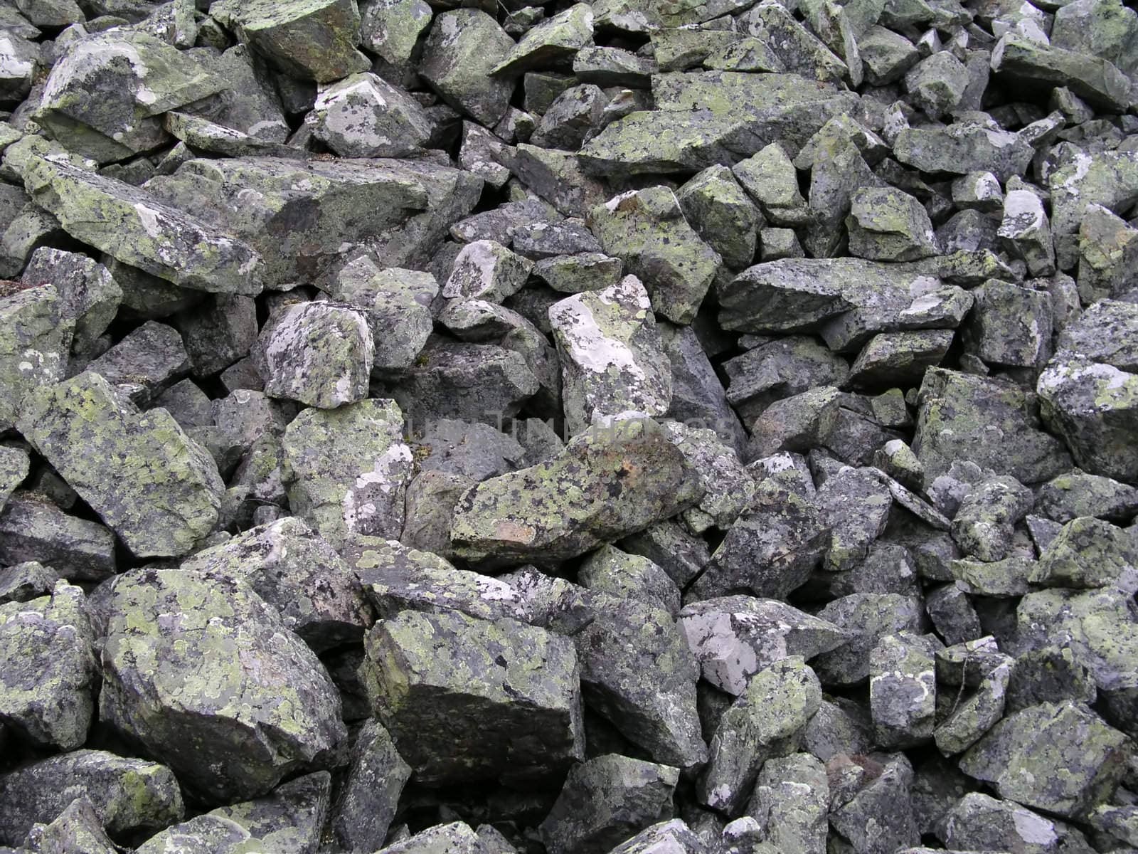 Background of rocky gravel stones closeup