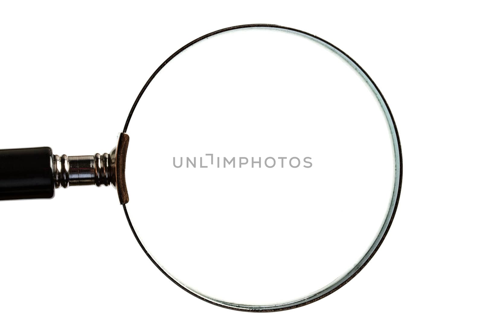 Magnifying glass isolated on white background 