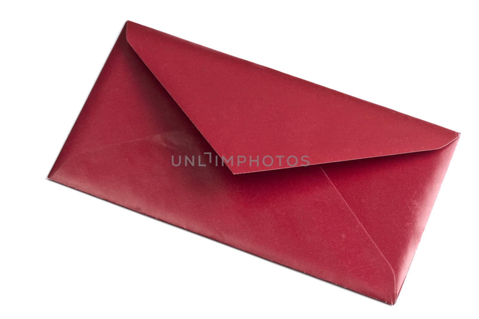 A red envelope isolated on white background