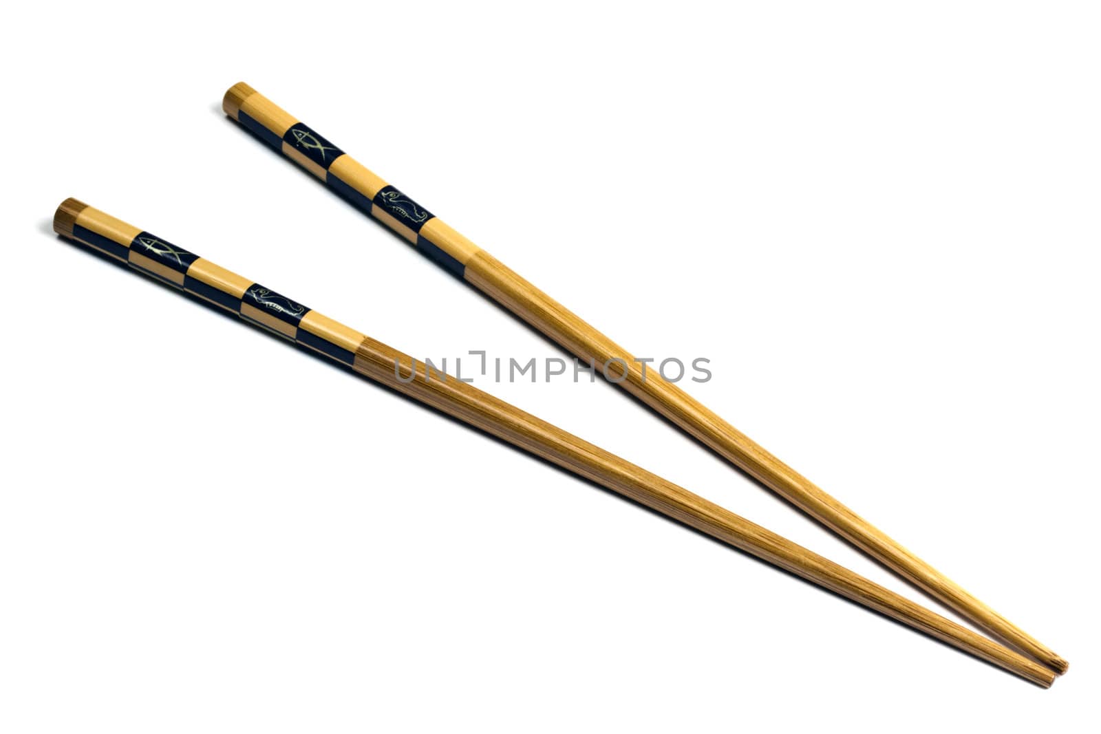 Asia chopsticks isolated on white background