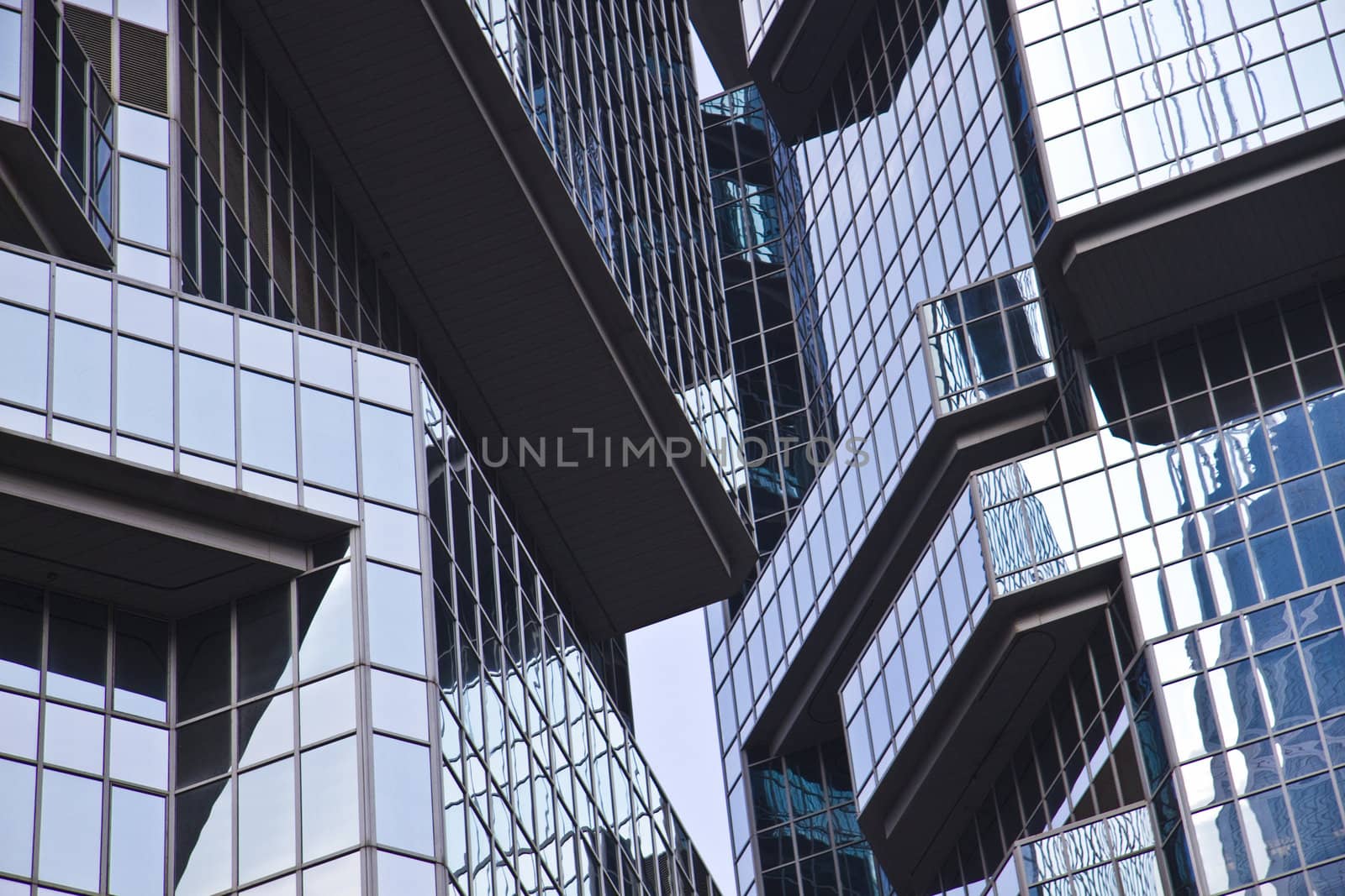skyscraper windows background in Hong Kong 
