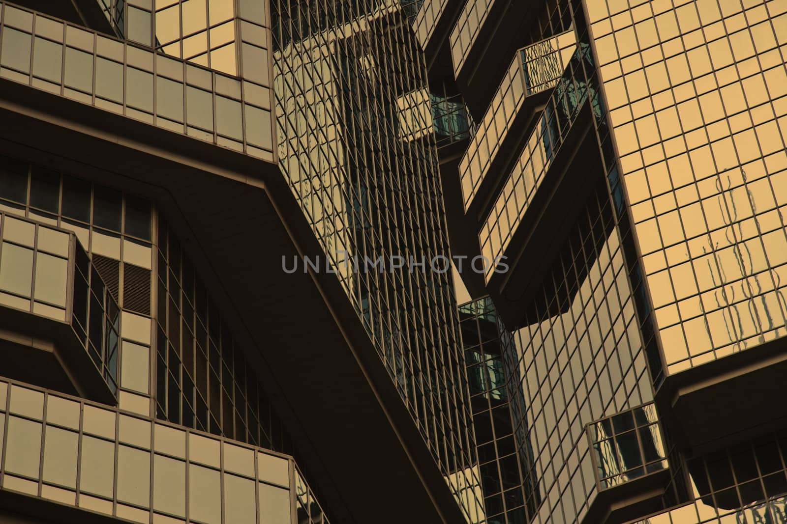 skyscraper windows background in Hong Kong 

