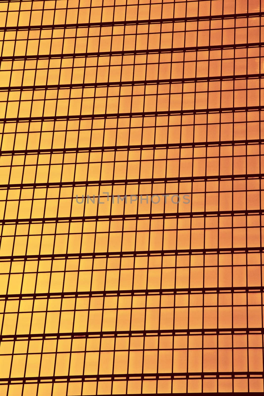 Golden glass wall background 