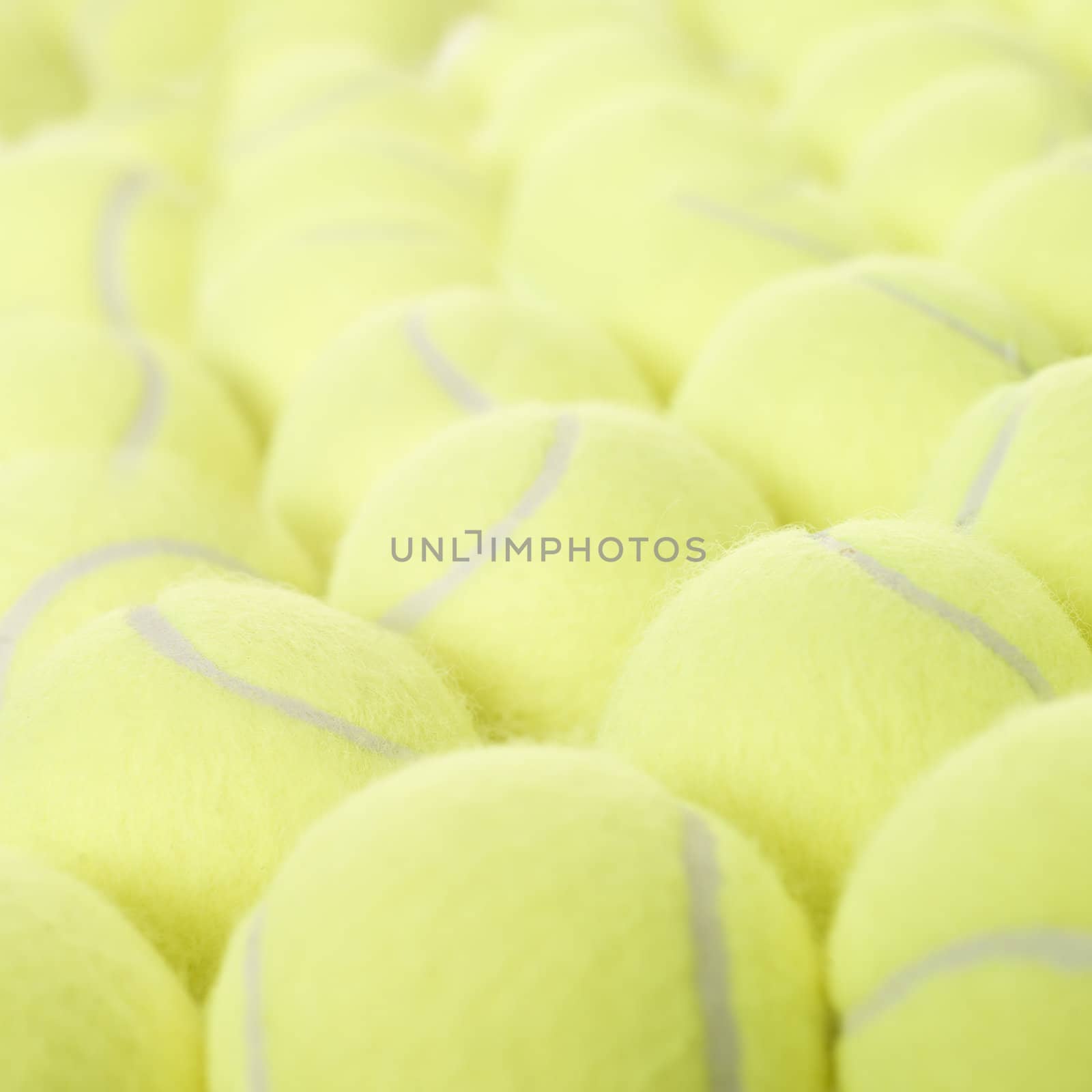 Full Frame of Tennis Balls