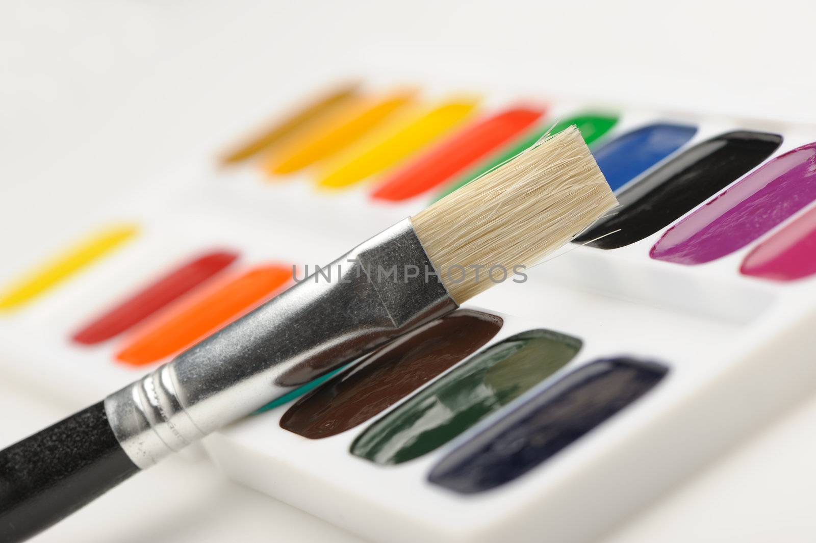 Brush with paints by galdzer