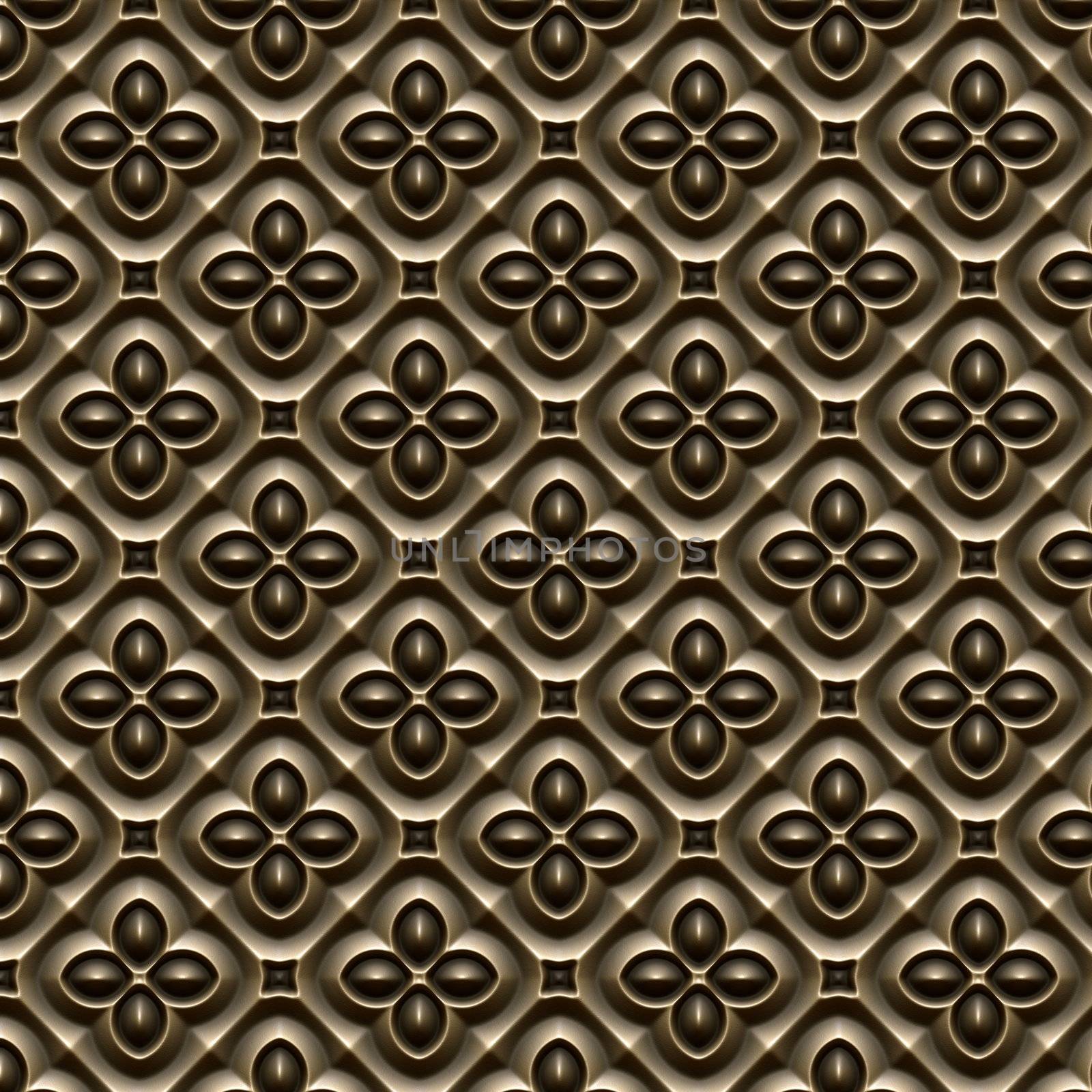 bronze seamless tileable decorative background pattern