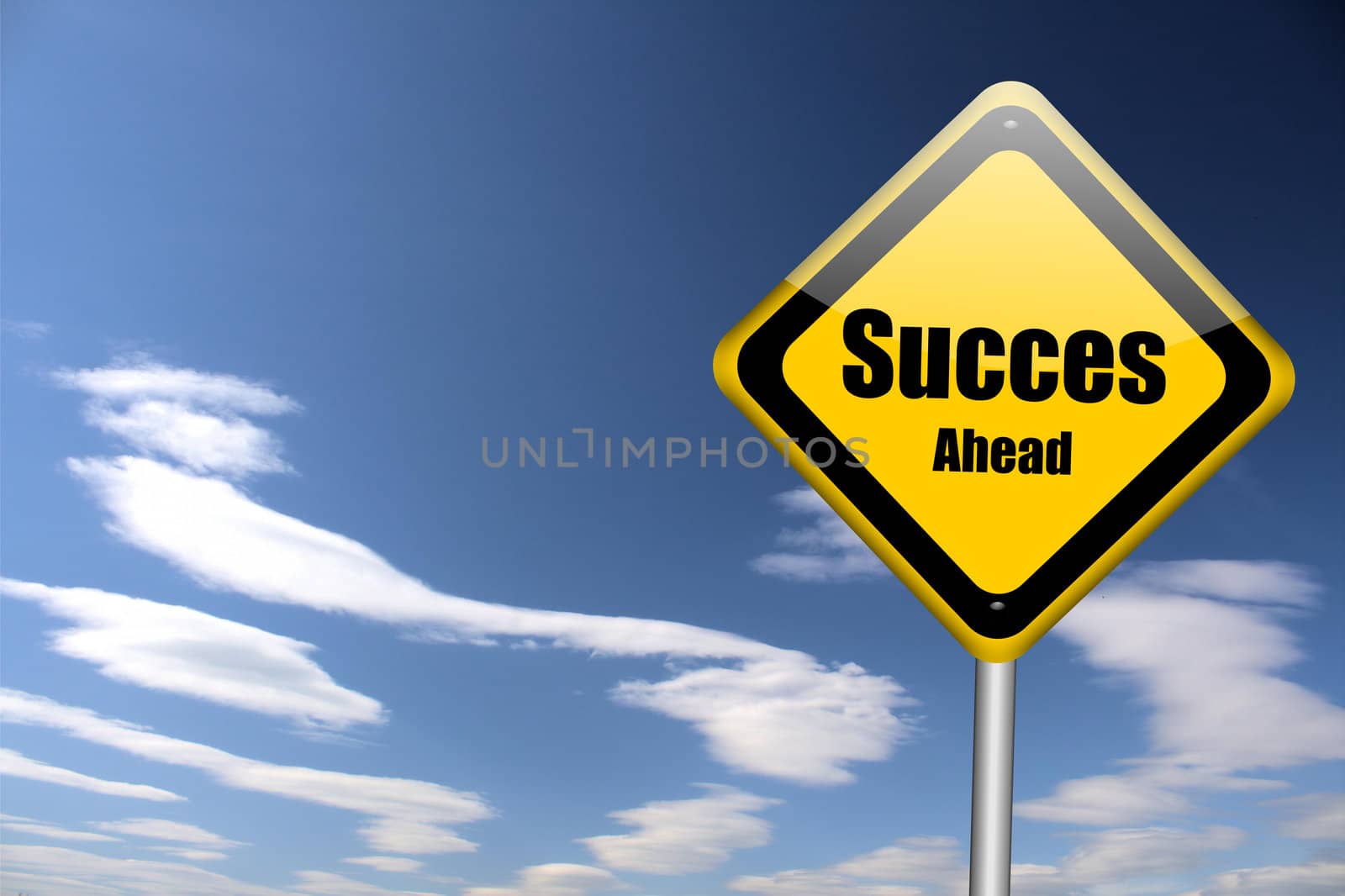 success traffic sign