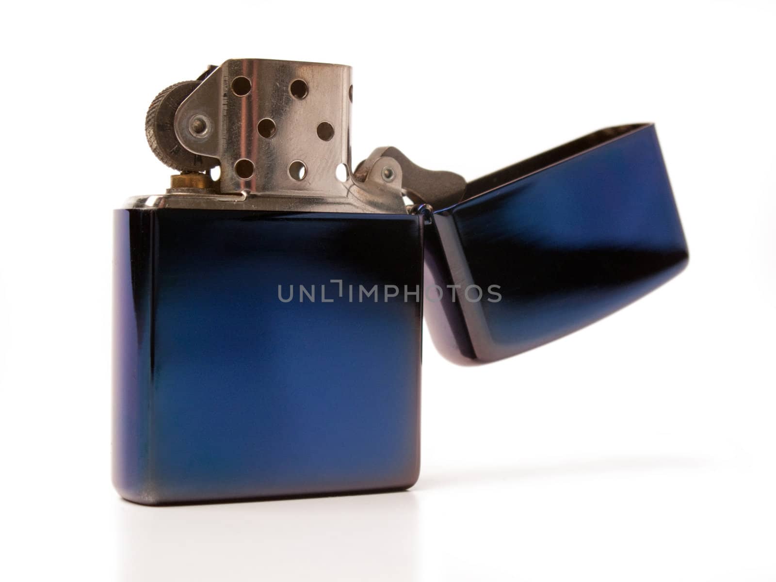 Blue Flip Top Lighter by svenler