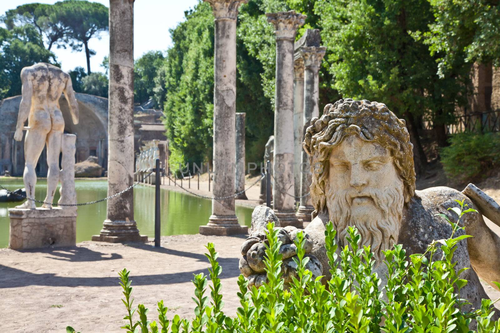 Villa Adriana in Tivoli - Italy. Example of classic beauty in a roman villa.
