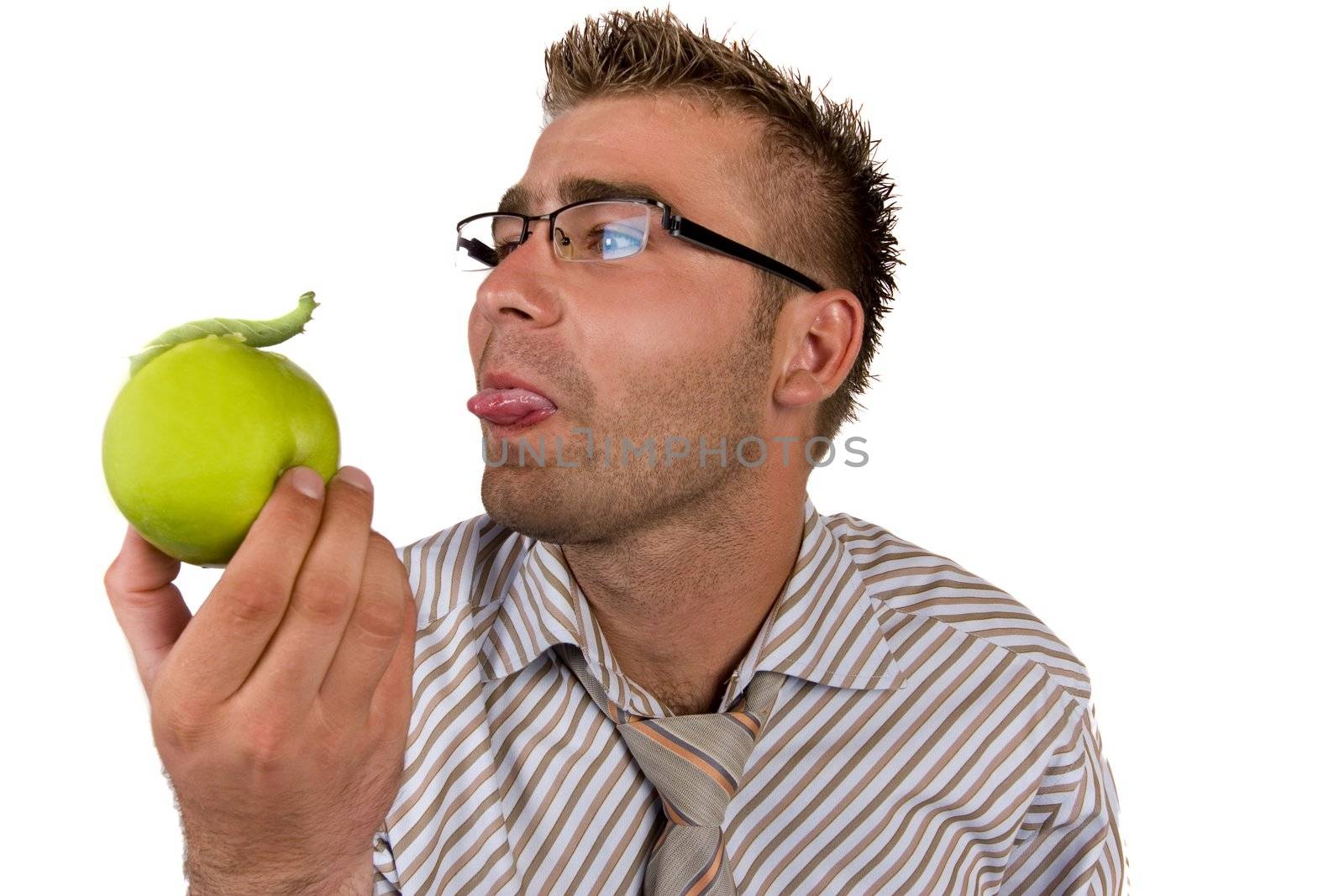 Businessman working at his desk