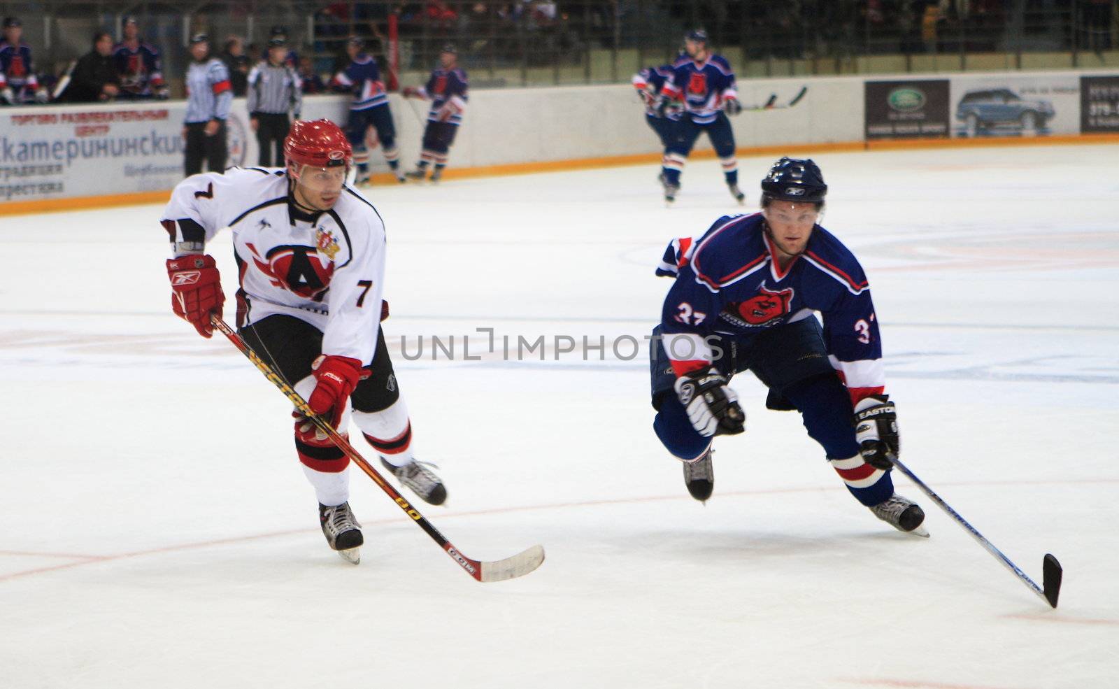 The moment of game of the championship of Russia