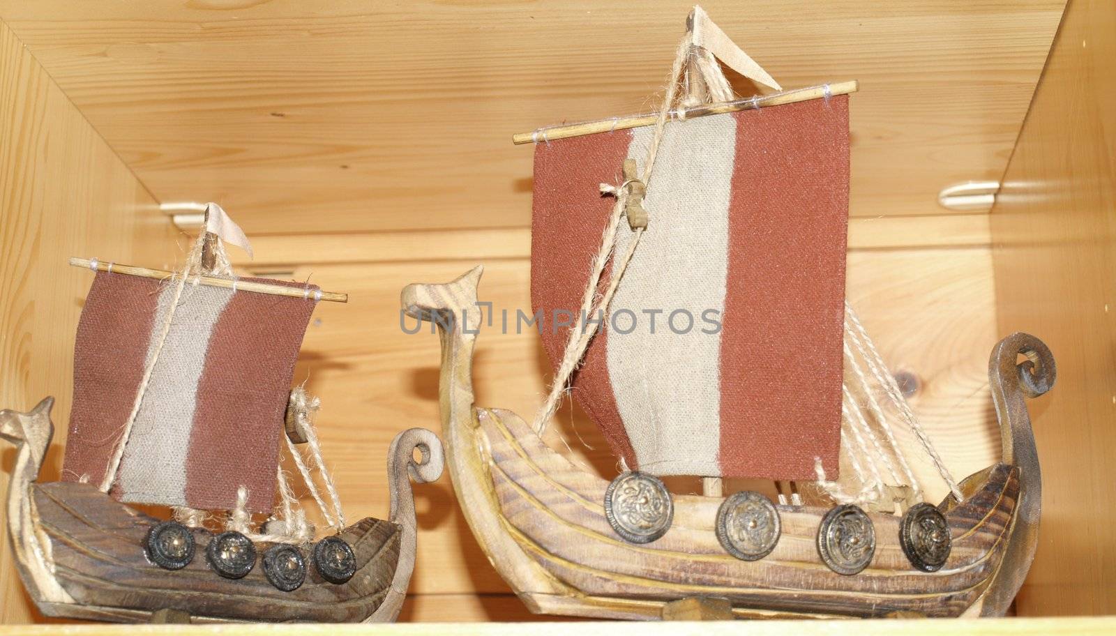 viking ships by viviolsen