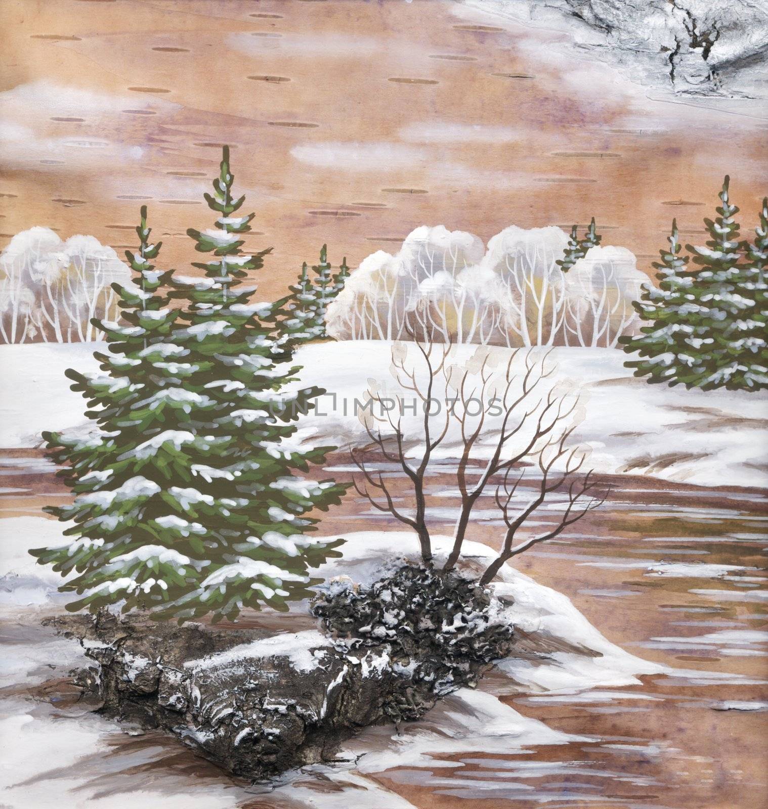 Winter landscape by alexcoolok