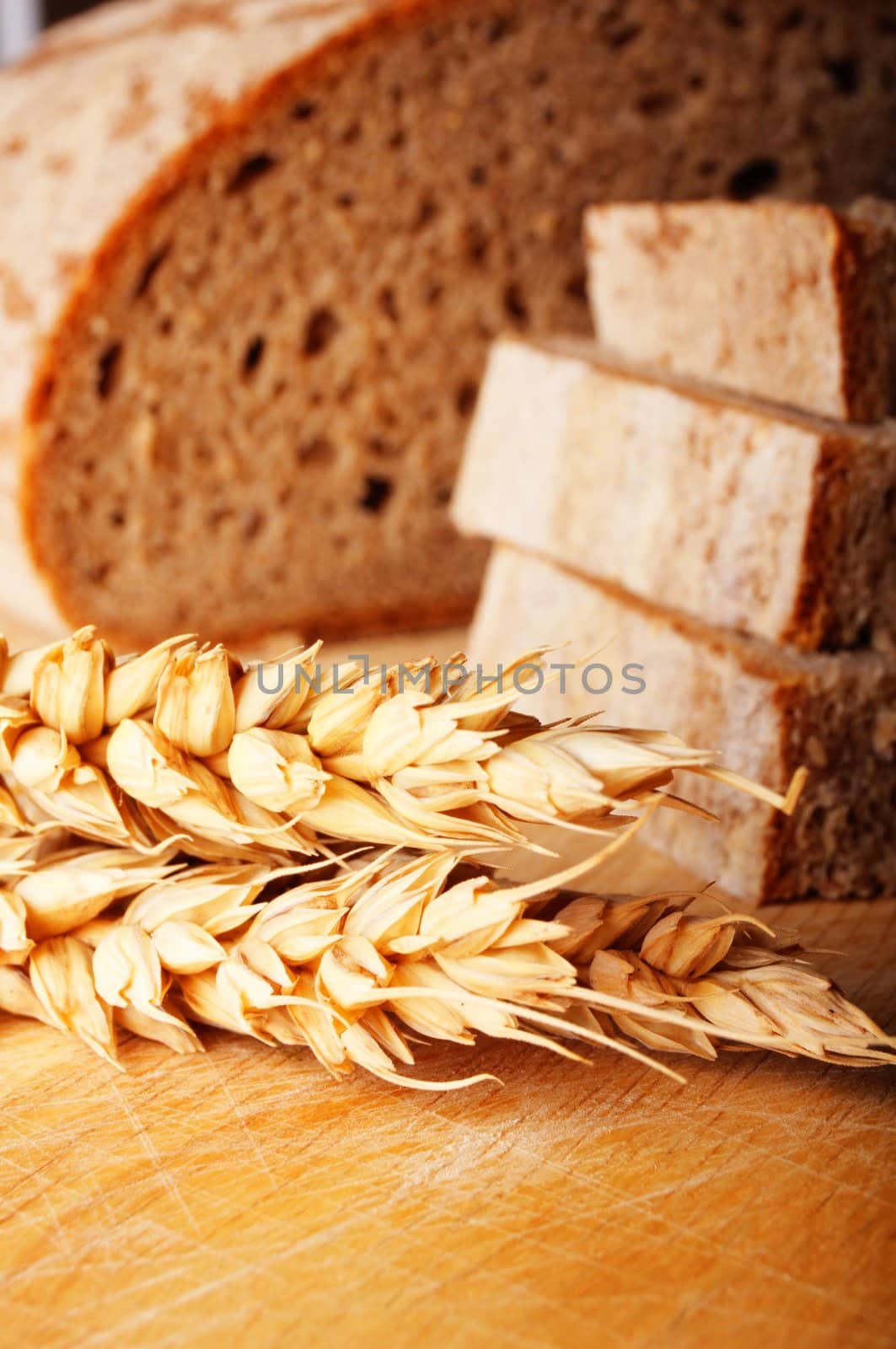 bread and grain or cereal showing food baker or bakery concept