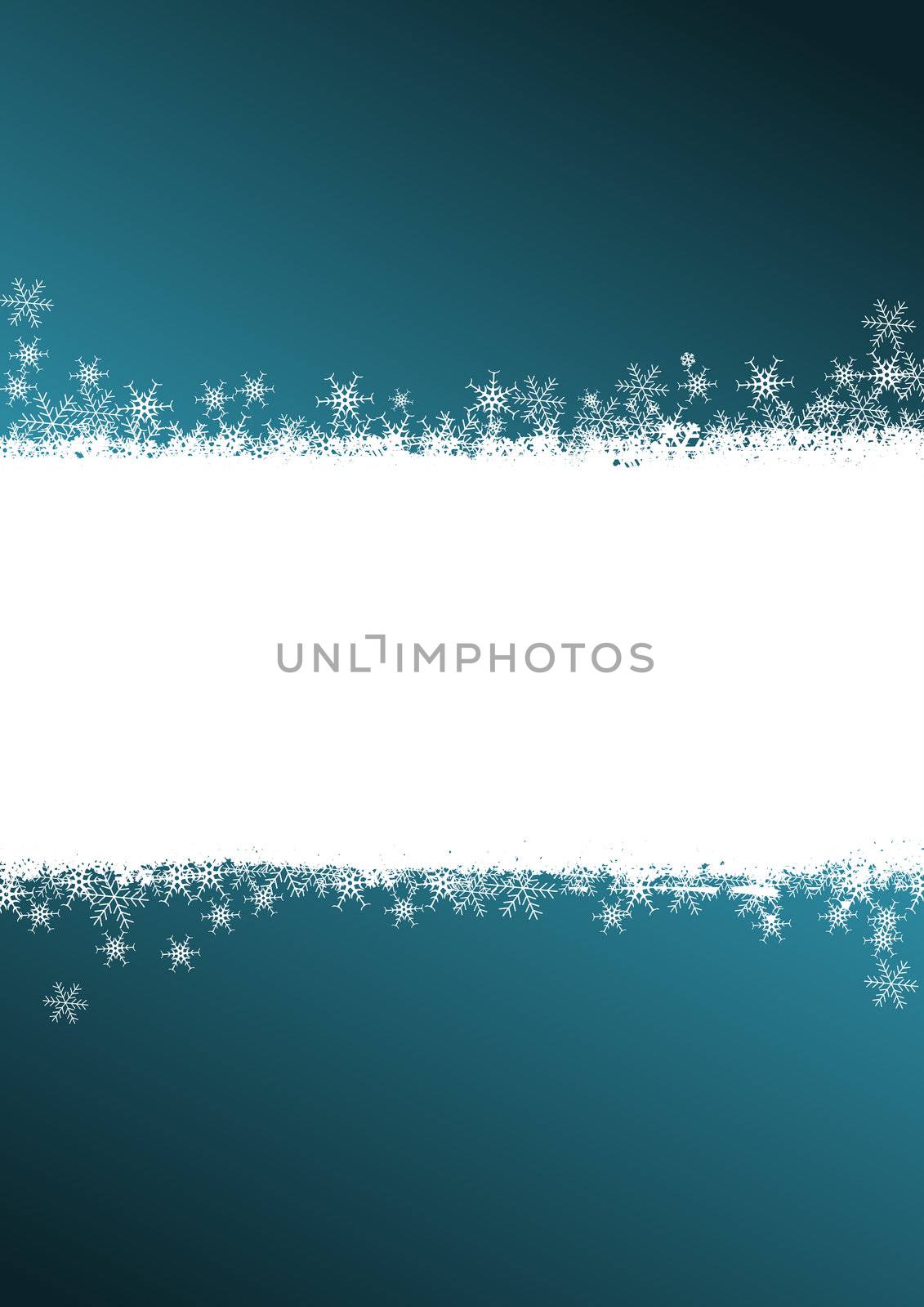 blue christmas background with snowflakes by alexwhite