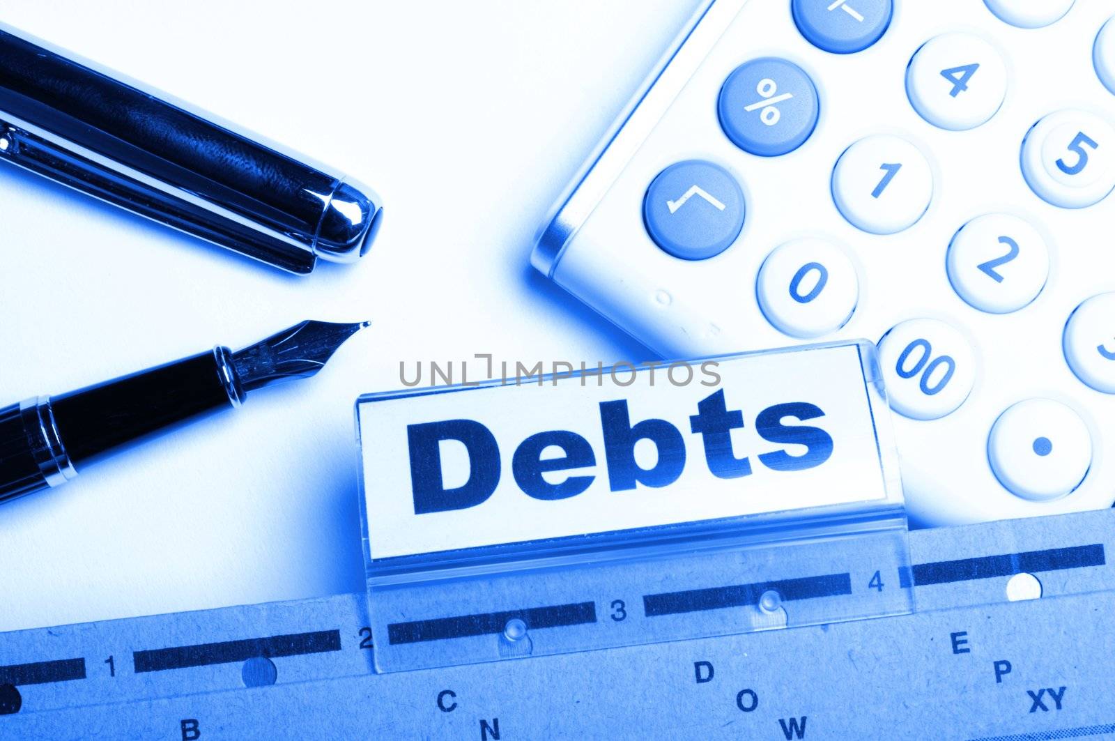 dept word on business folder showing finance or financial concept
