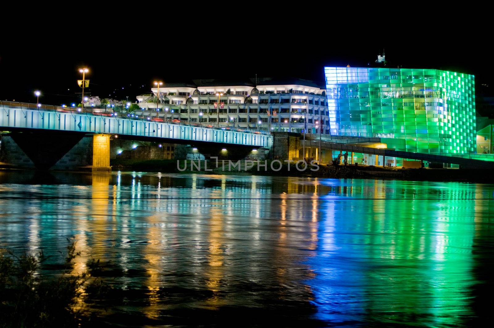 Colorful Cityscape taken in Linz, Upper Austria