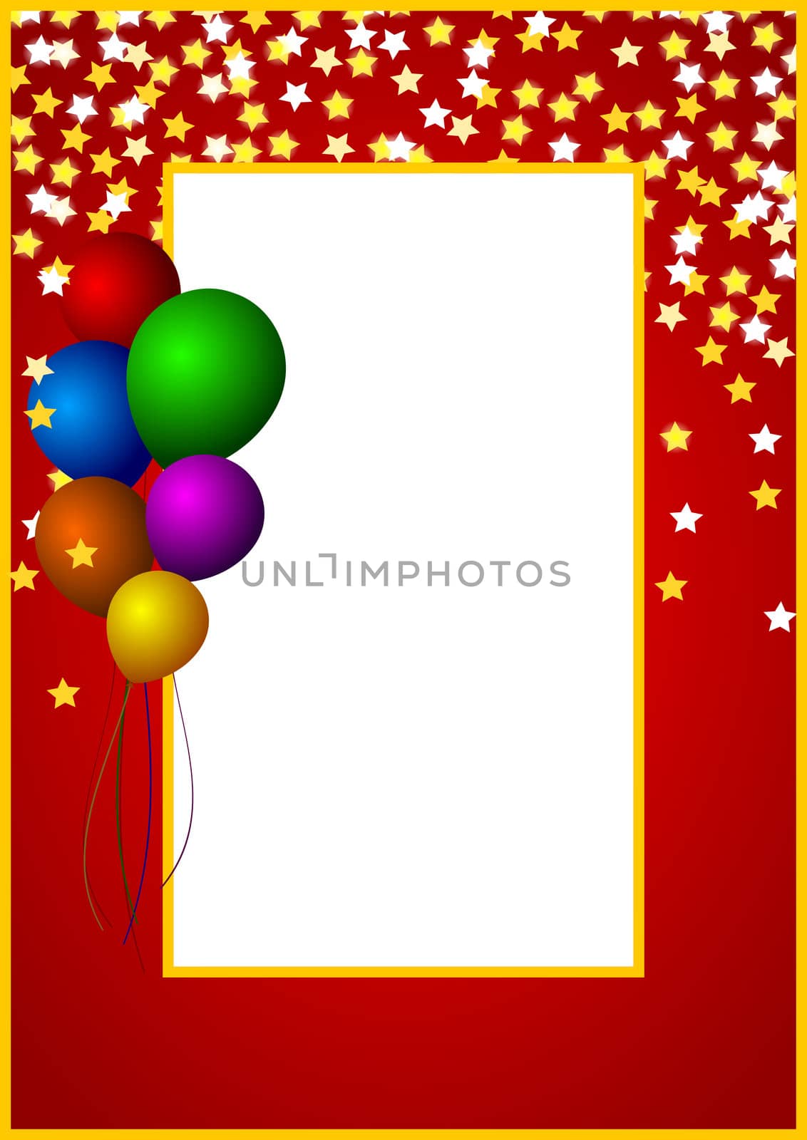 colorful abstract background with balloons by alexwhite