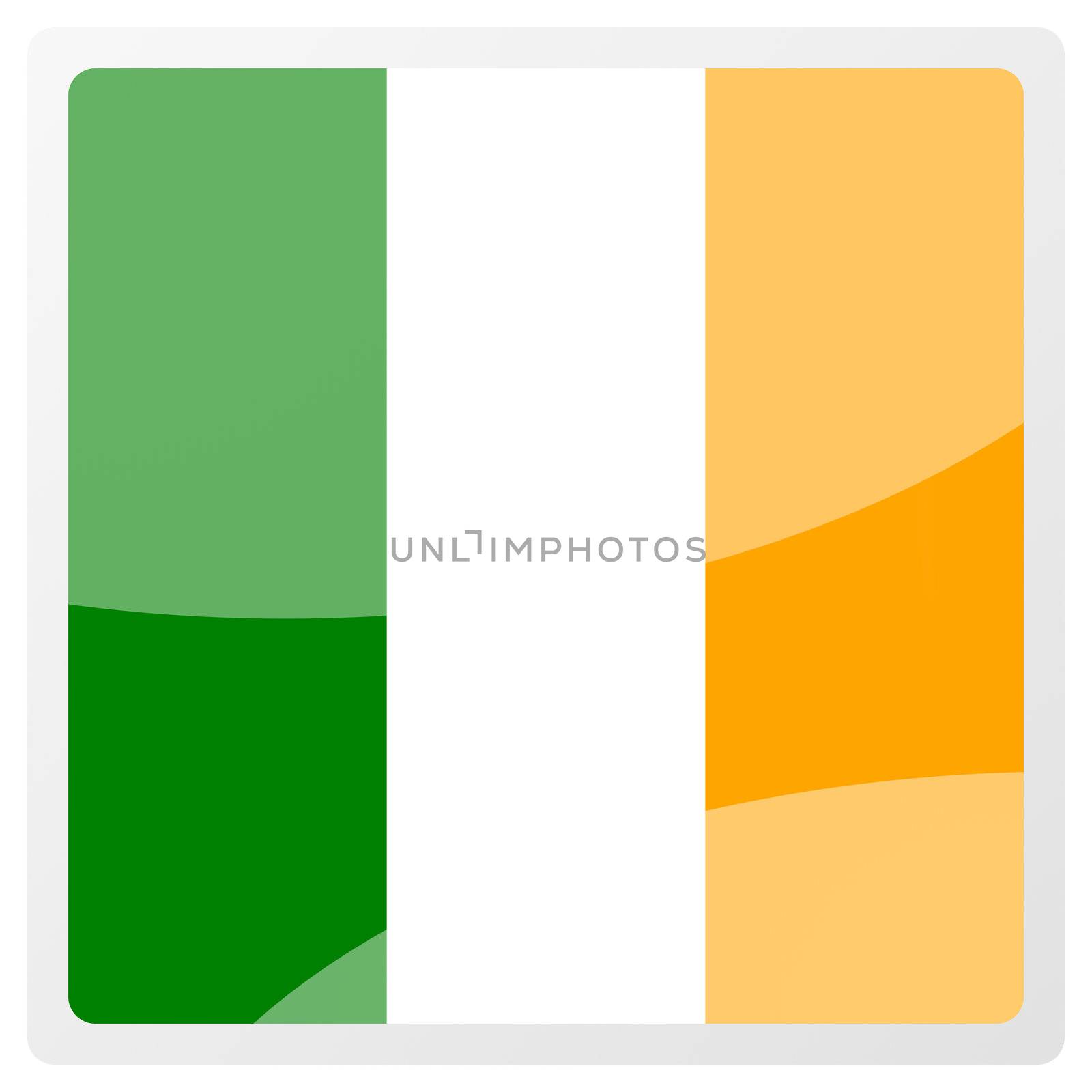 irish square aqua button by alexwhite