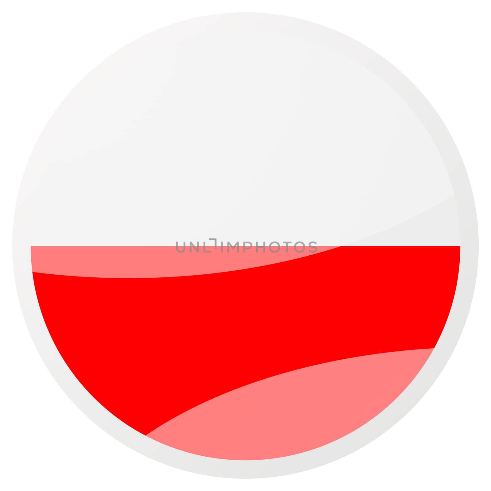 polish round aqua button by alexwhite