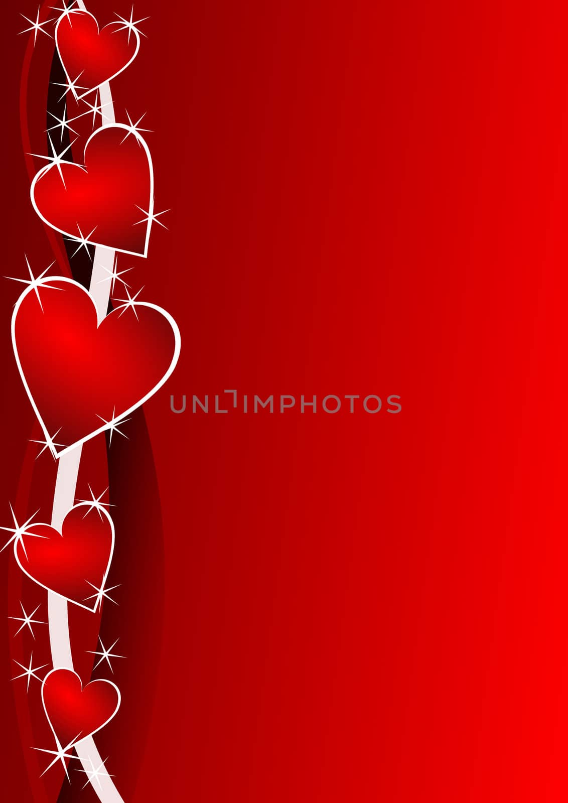 valentines background with hearts