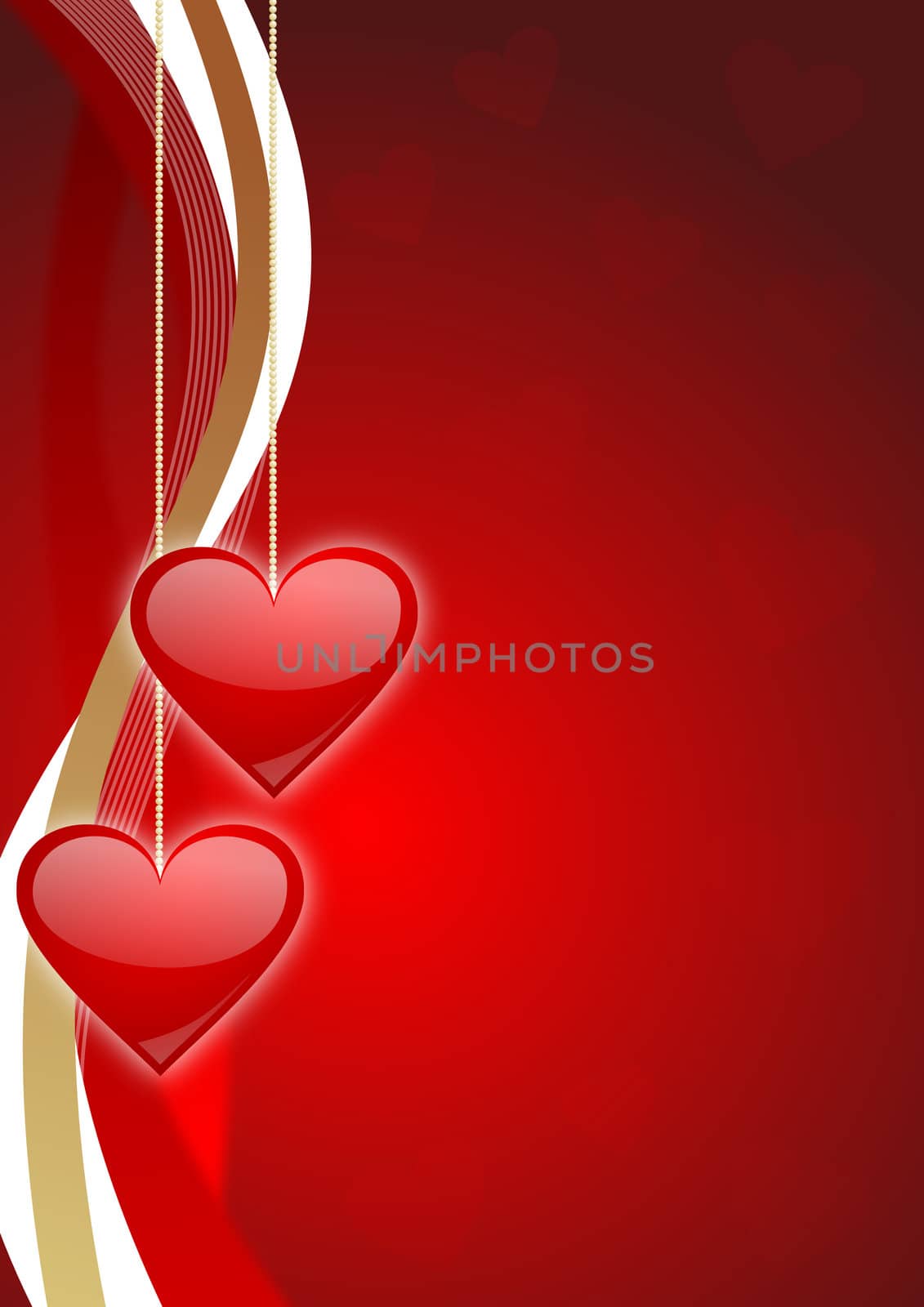 valentines background with hearts by alexwhite