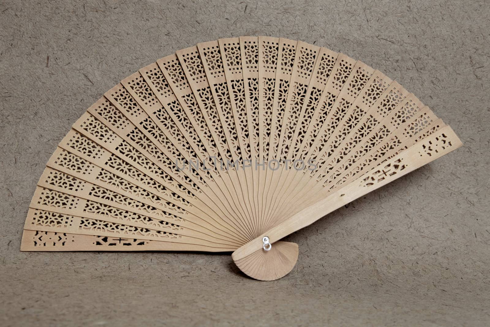 Natural colored Asian fan.