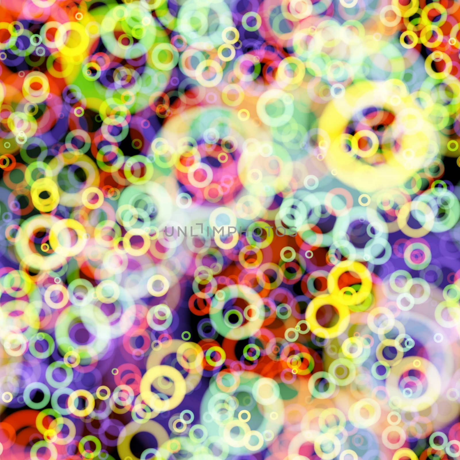 Colorful Seamless Pattern with Mini Retro Circles