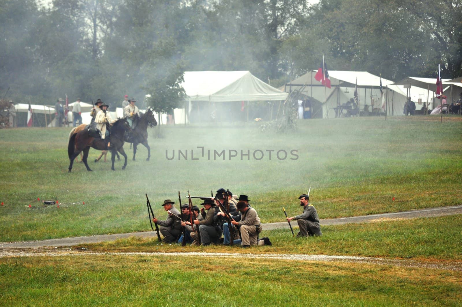 Civil War Re-enactment - Battle     by RefocusPhoto