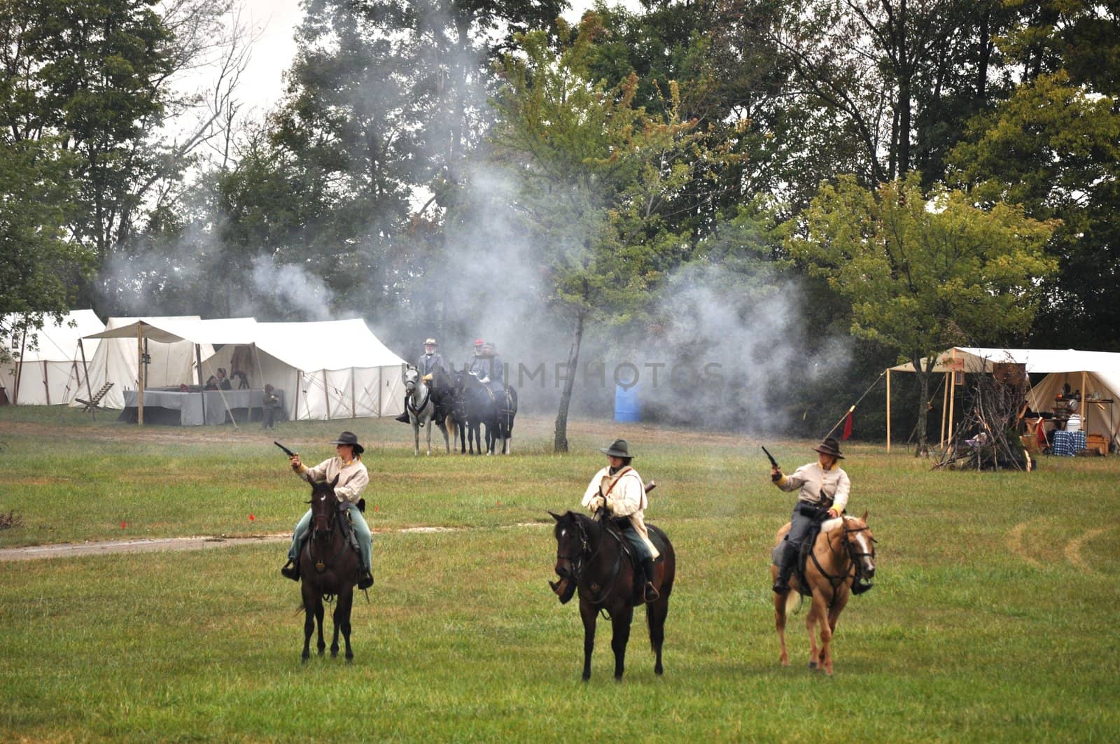 Civil War Re-enactment - Battle     by RefocusPhoto
