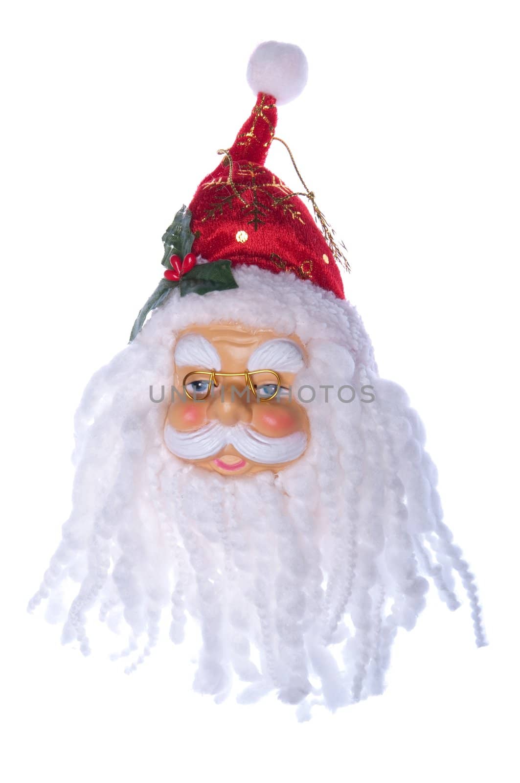 lovely Santa Claus, Christmas decoration isolated on white background