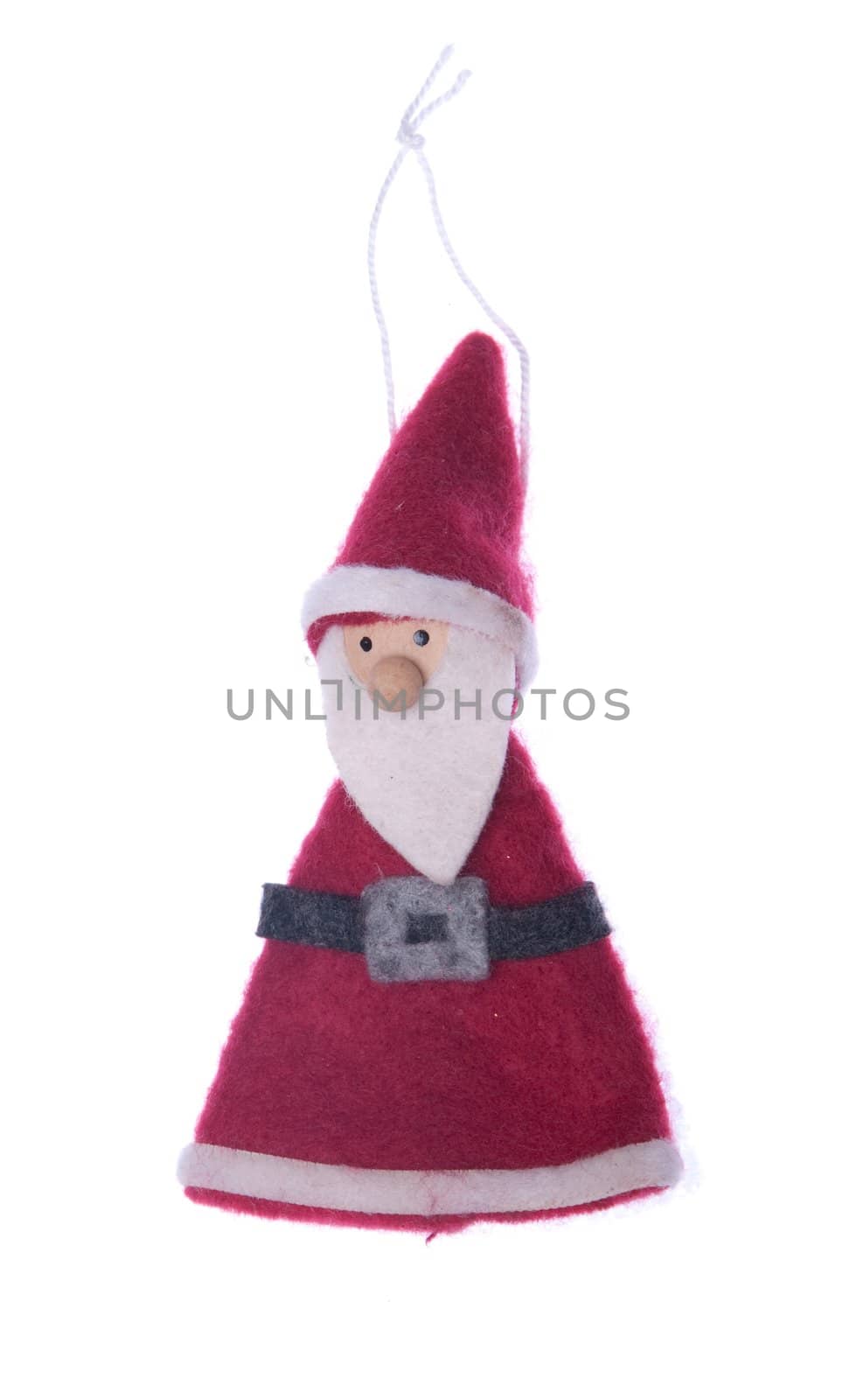 Santa Claus, Christmas decoration isolated on white background