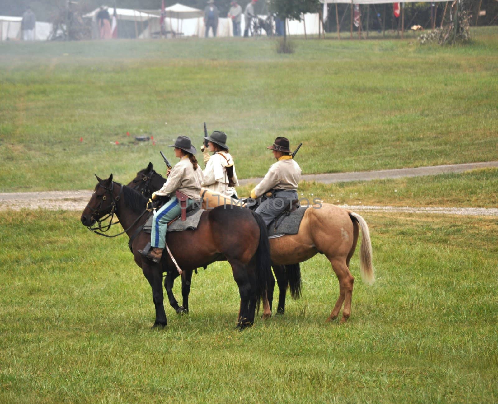 Civil War Re-enactment - Group battle