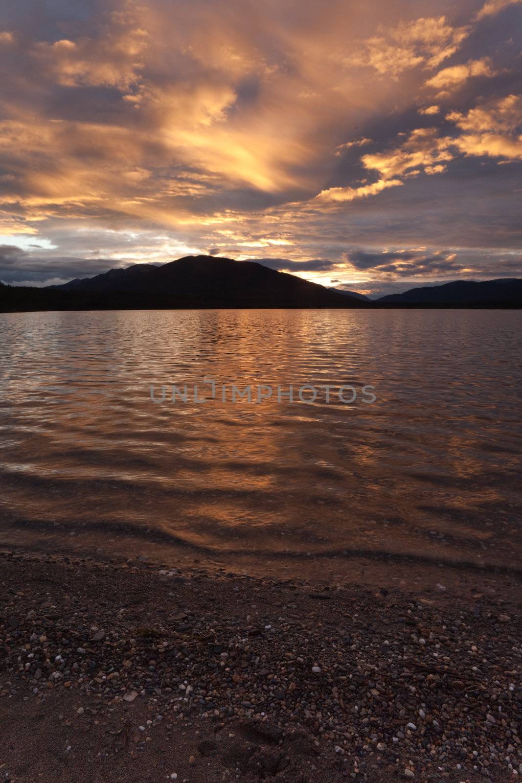 Sunset at Big Salmon Lake by PiLens