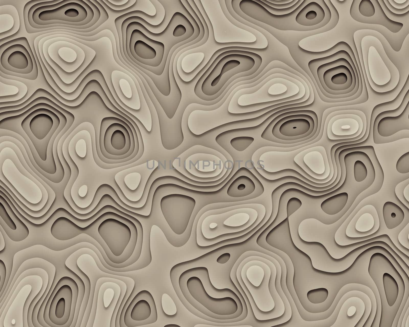 Bitmap Illustration of 3D Abstract Background (Geographic Curves)