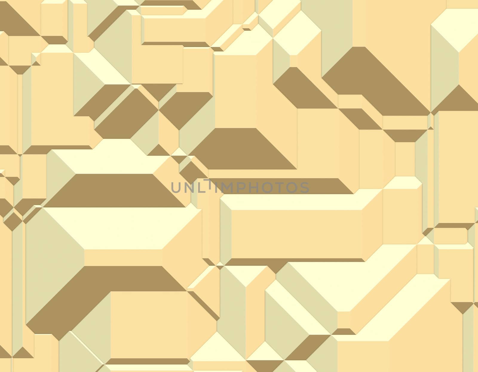 3D Geometric Blocks Pattern