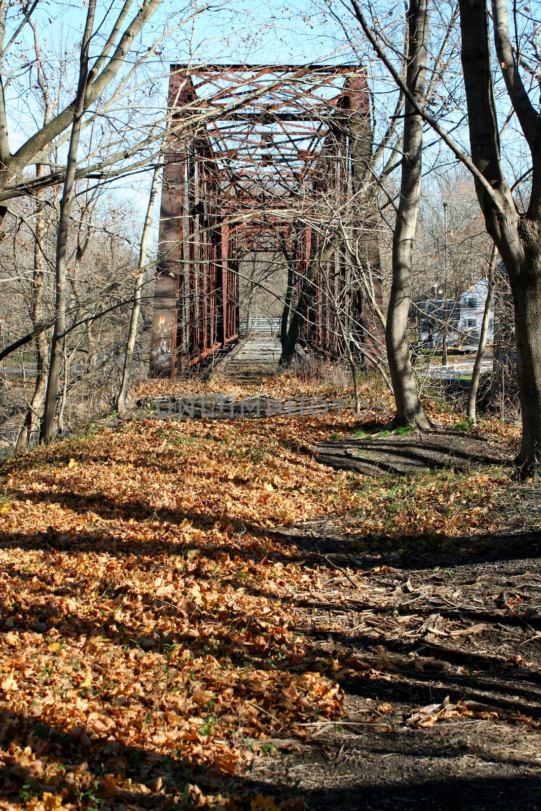 A Old railroad bridge