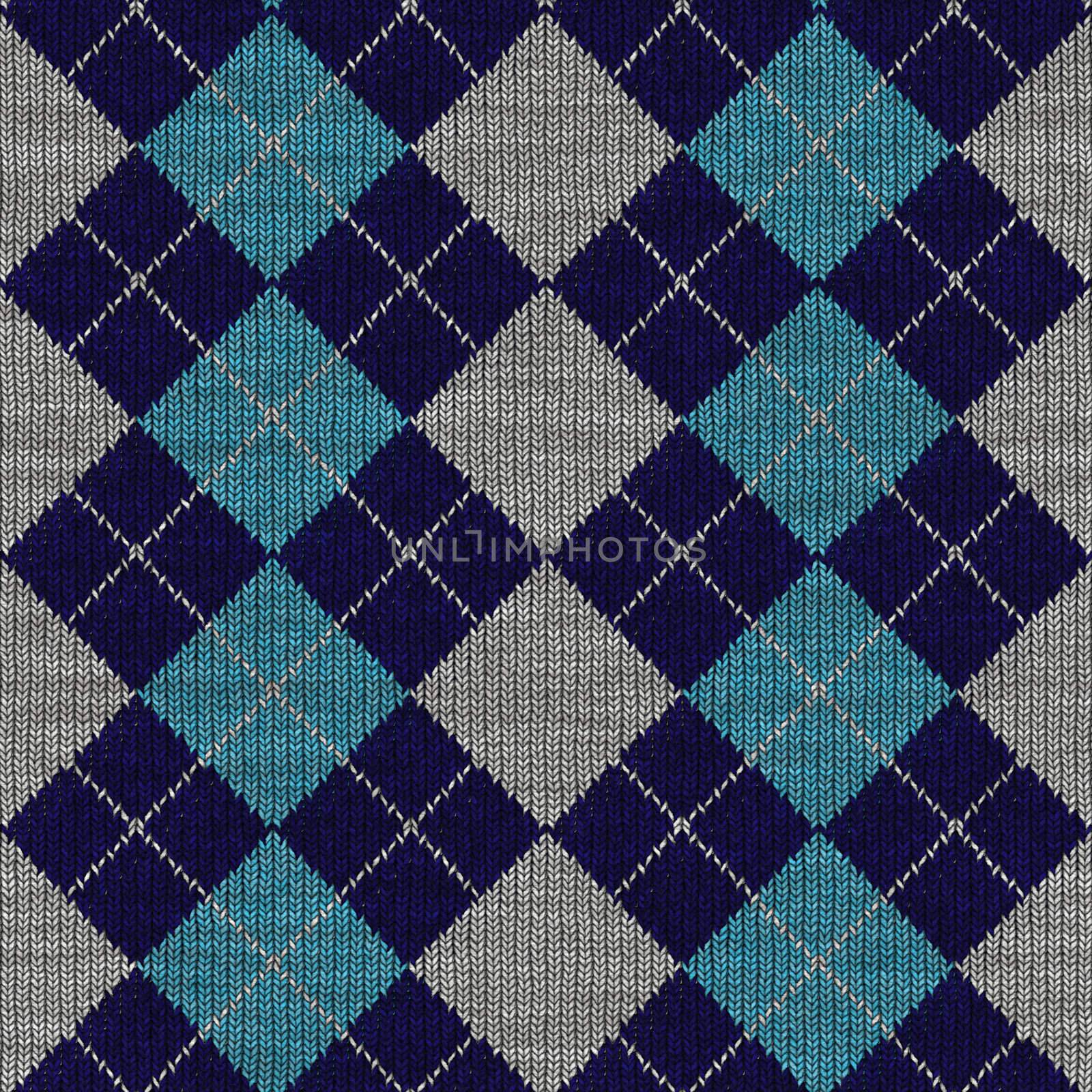 Illustration of Plaid Seamless Pattern Commonly Found in Sweaters