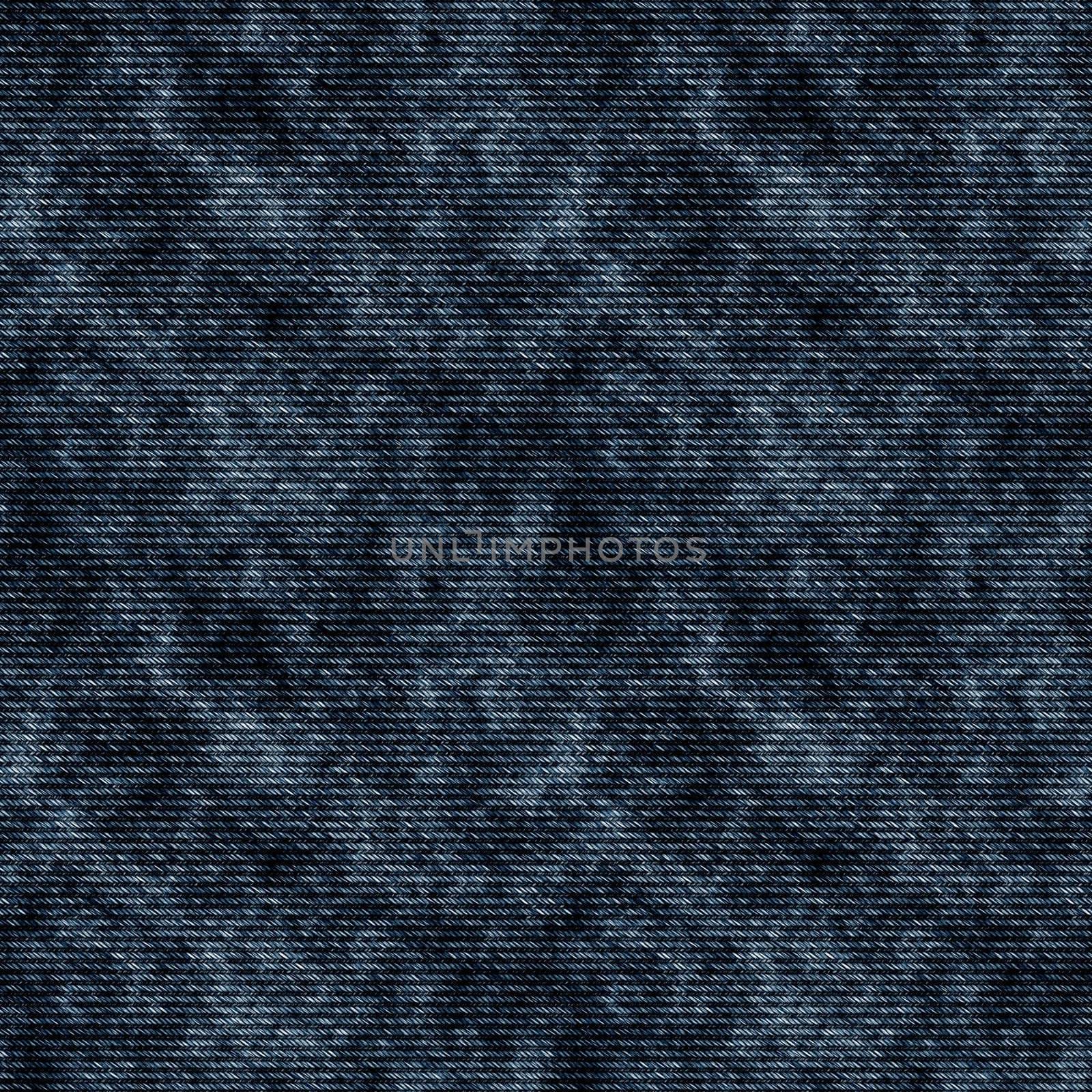 Realistic Seamless Pattern Illustration of Dark Blue Jeans Fabric Texture