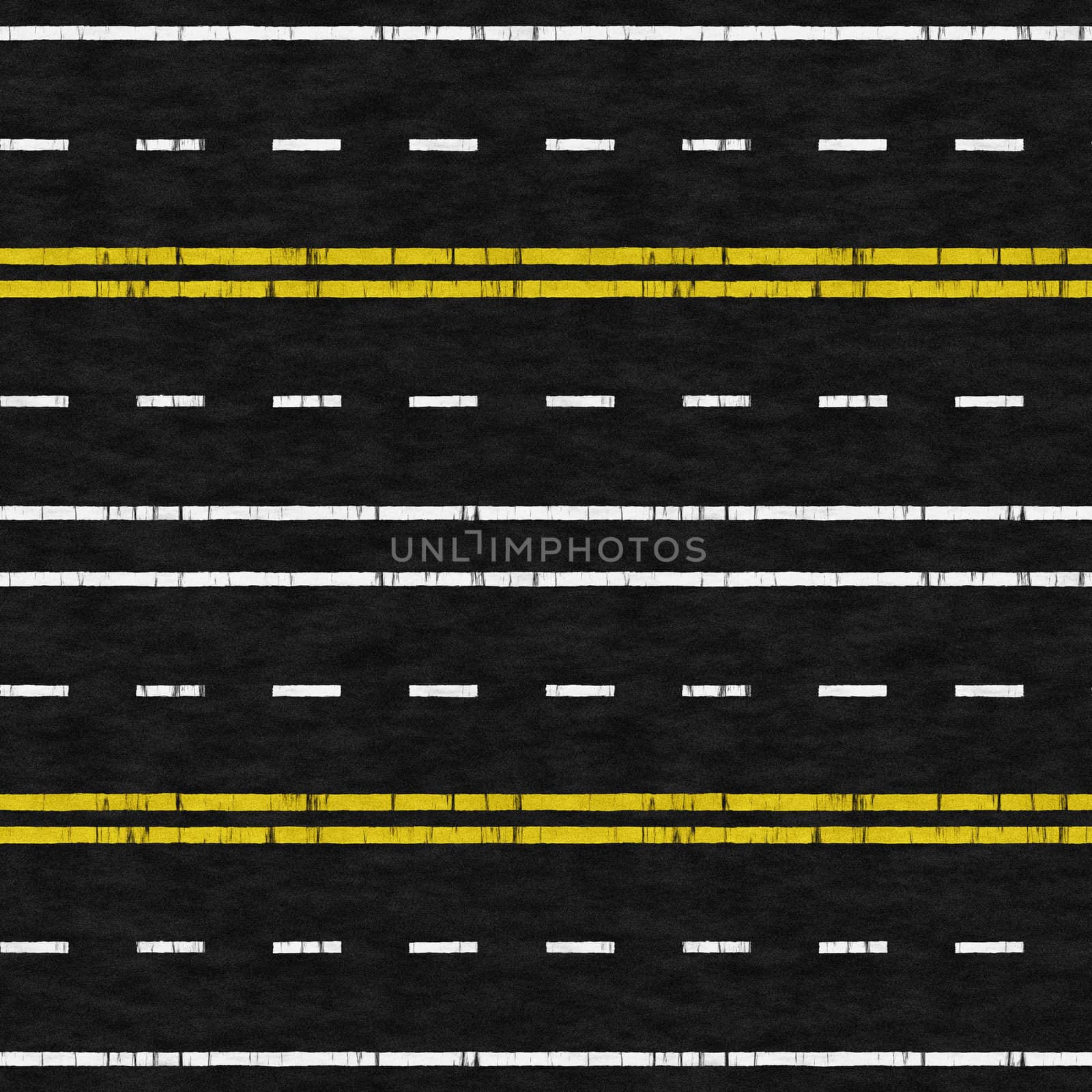 Seamless Pattern Illustration of Tarmac Road