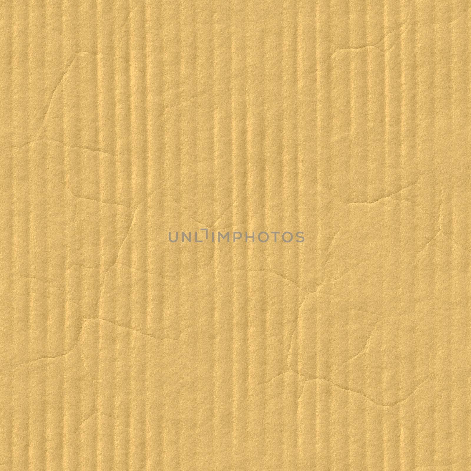 A corrugated cardboard texture with creases and wrinkles in certain spots.