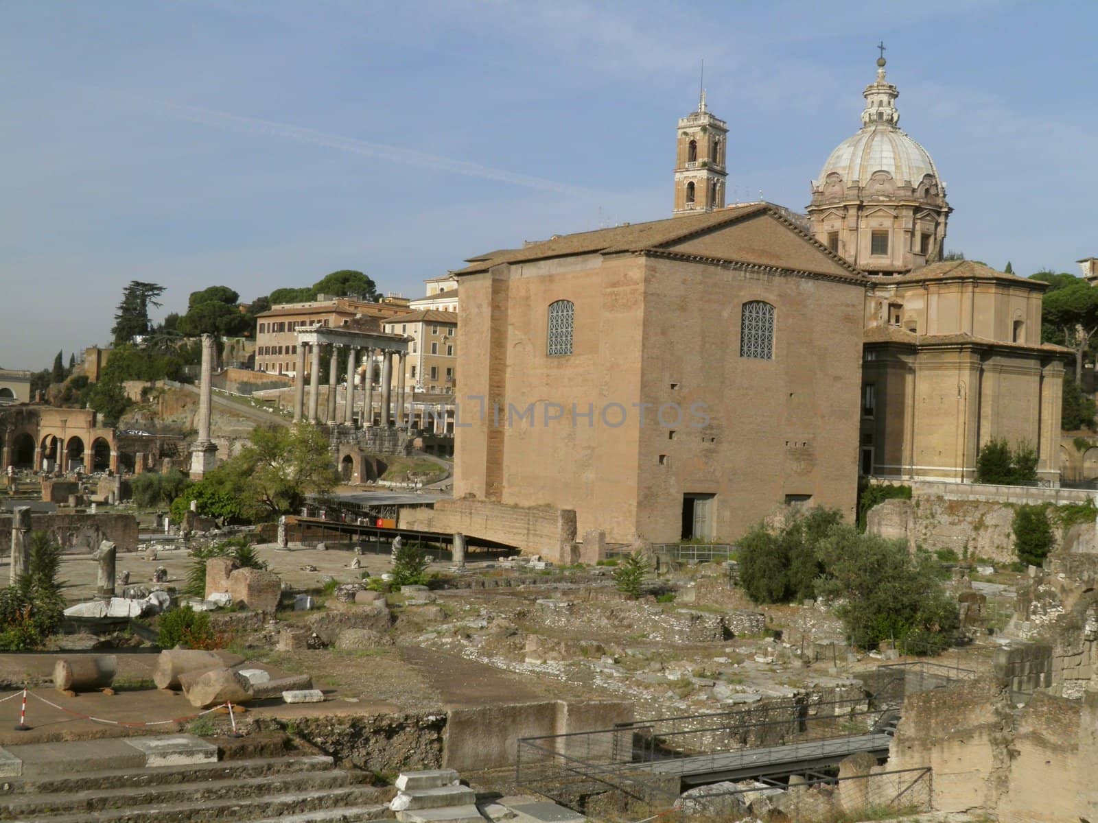 Rome - Trajan's forum and market: a complex of ancient architecture with XV Century additions