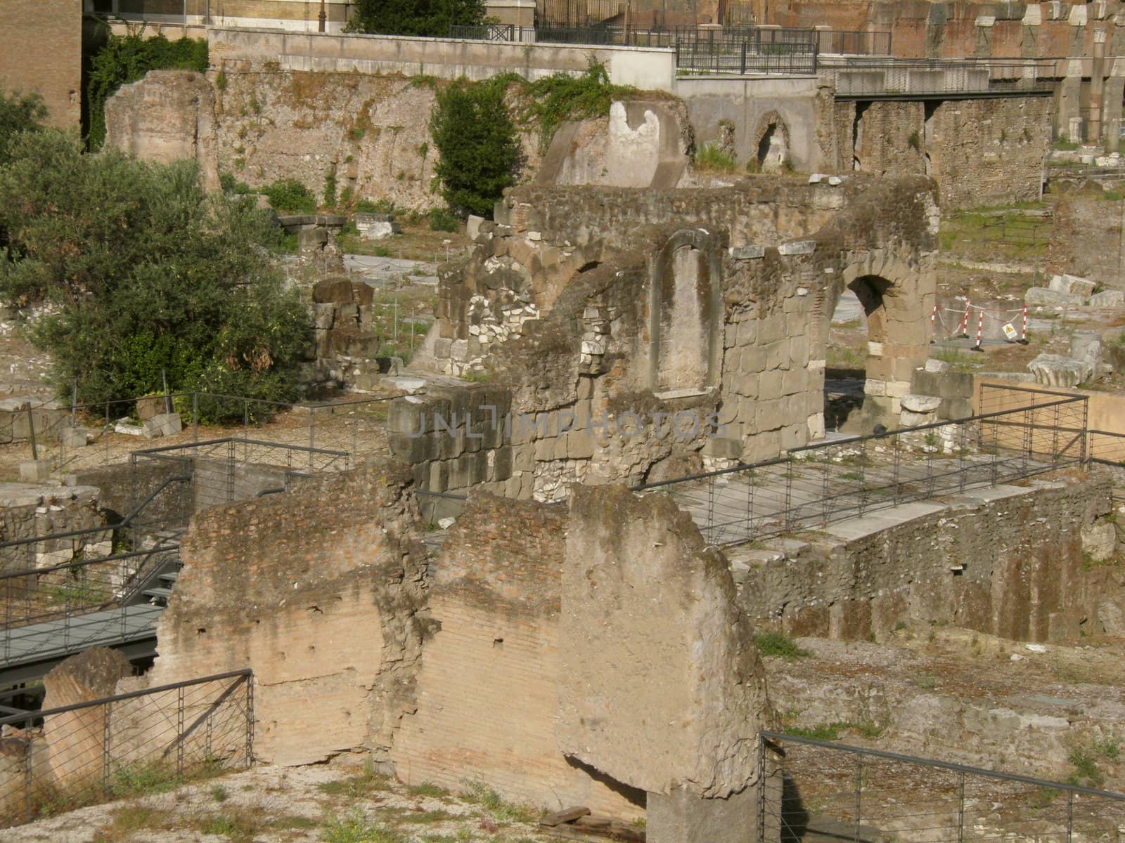 Rome - Trajan's forum and market: a complex of ancient architecture with XV Century additions