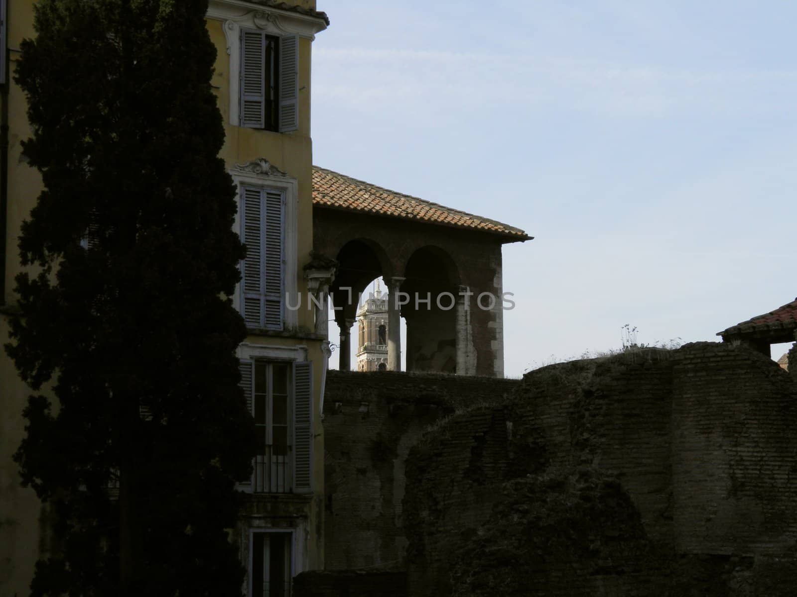 Rome - Trajan's forum and market: a complex of ancient architecture with XV Century additions